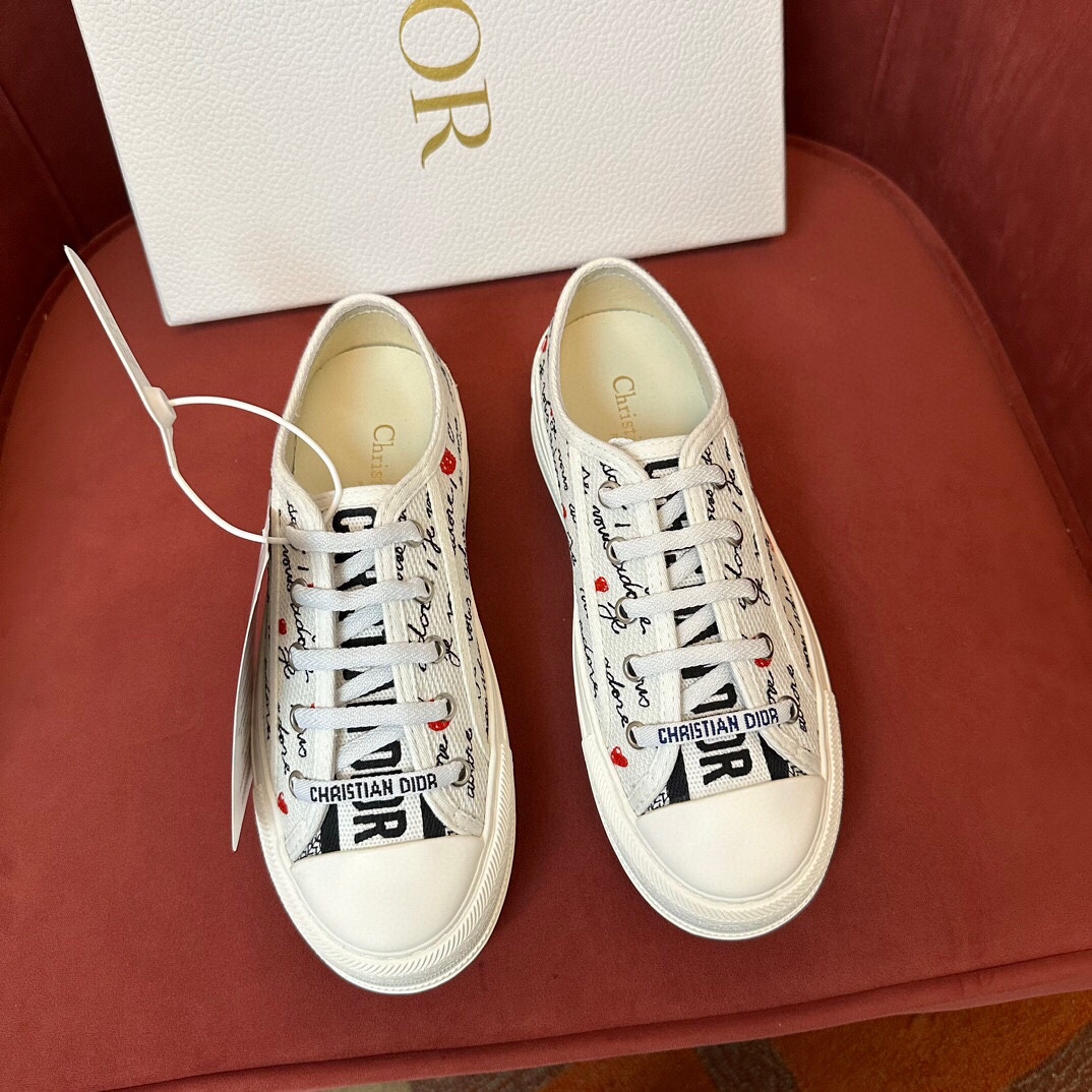 디올 램스킨 블랙 레드 스니커즈 OG 레플리카 26394
