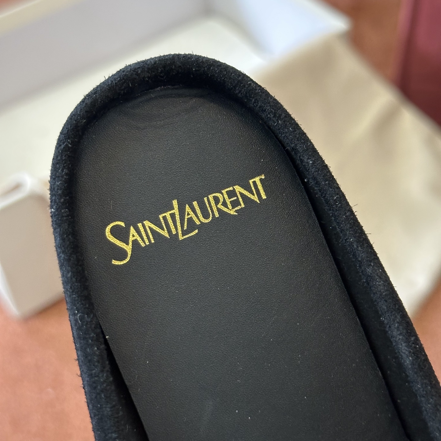 생로랑 YSL 앞코 덮인 뮬 108324 이미지 7