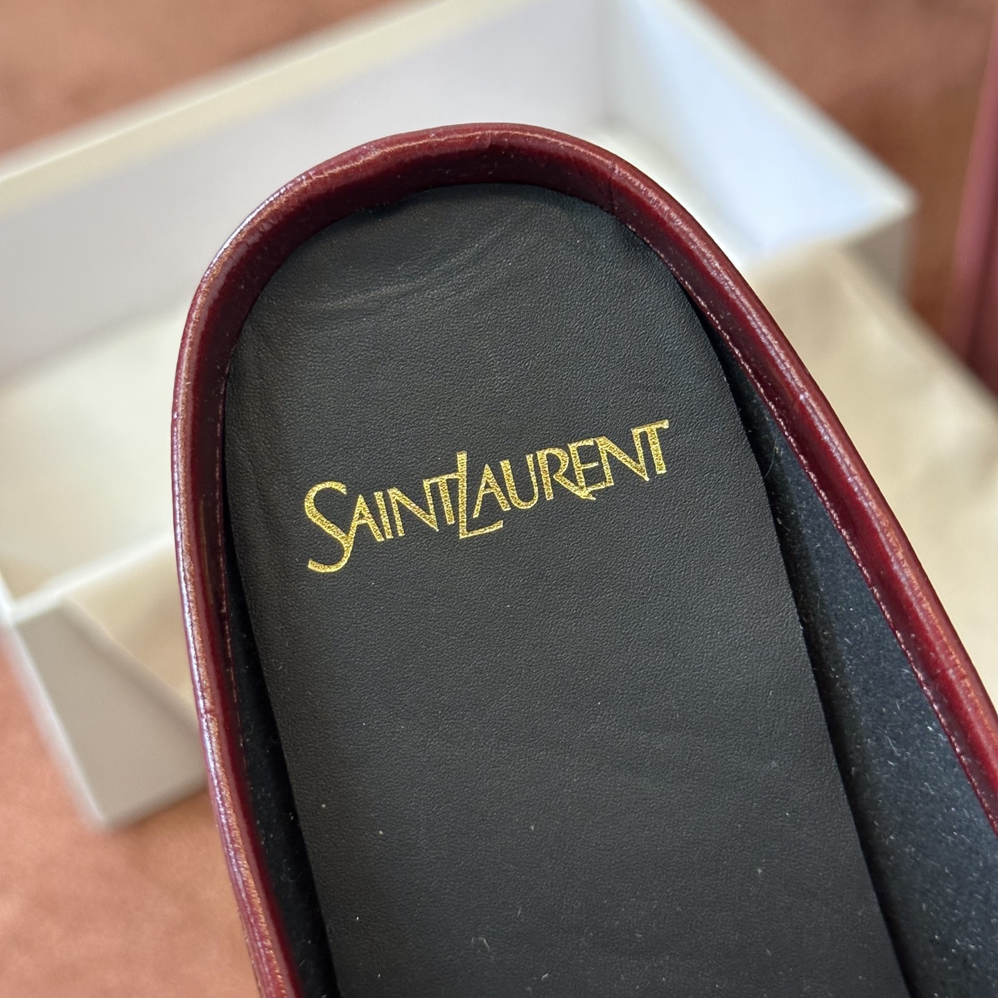 생로랑 YSL 앞코 덮인 뮬 108317 이미지 4