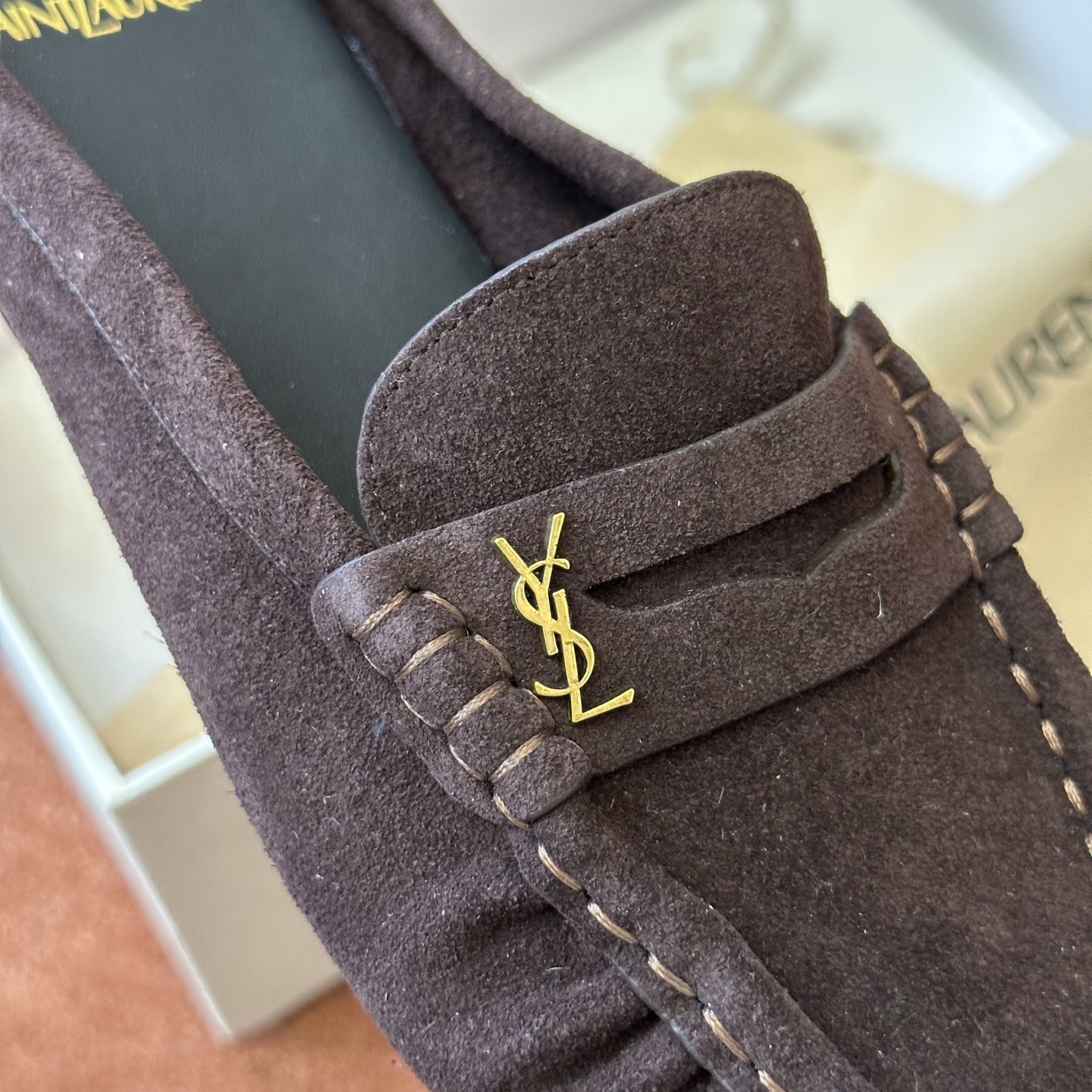생로랑 YSL 앞코 덮인 뮬 108311 이미지 4
