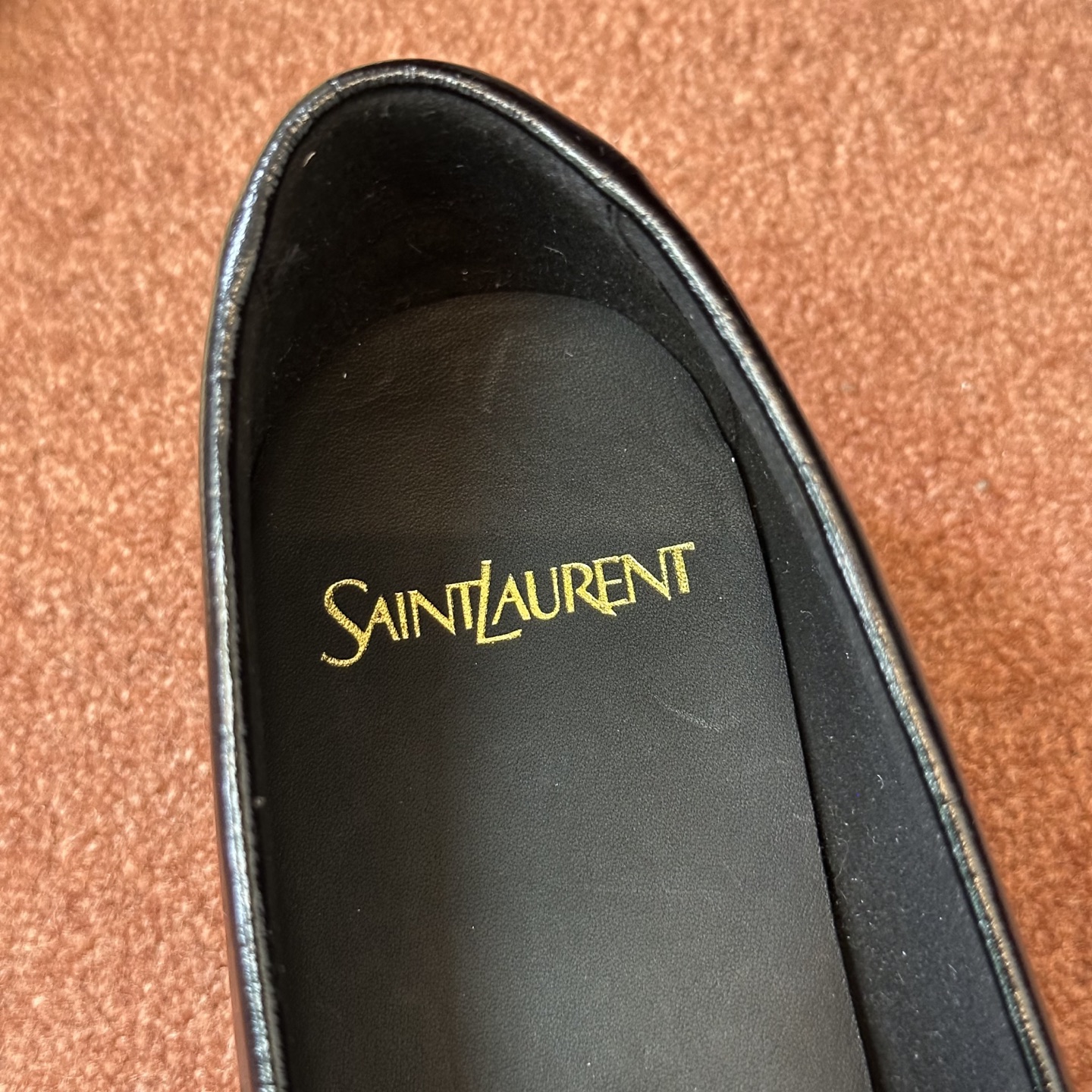 생로랑 YSL 앞코 덮인 뮬 슬리퍼 108310 이미지 5