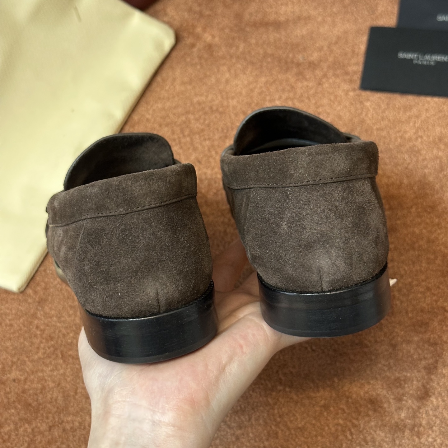 생로랑 YSL 앞코 덮인 뮬 로퍼 108296 이미지 8