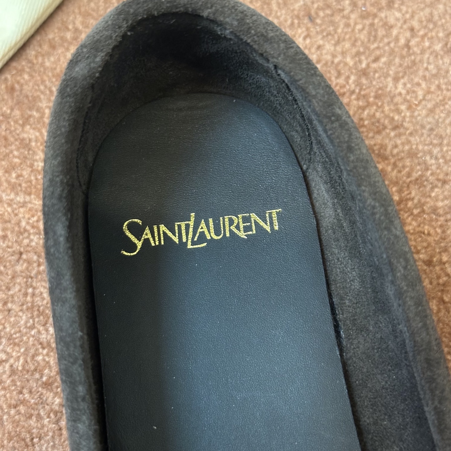 생로랑 YSL 앞코 덮인 뮬 로퍼 108296 이미지 4