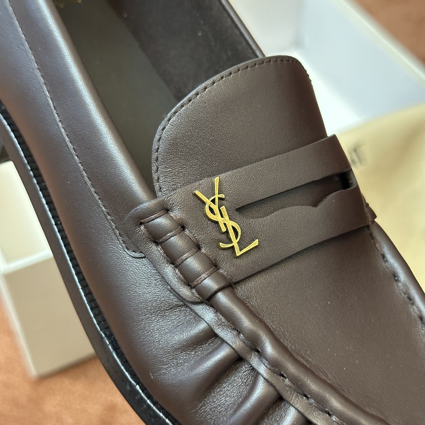 생로랑 YSL 앞코 덮인 뮬 108295 이미지 4