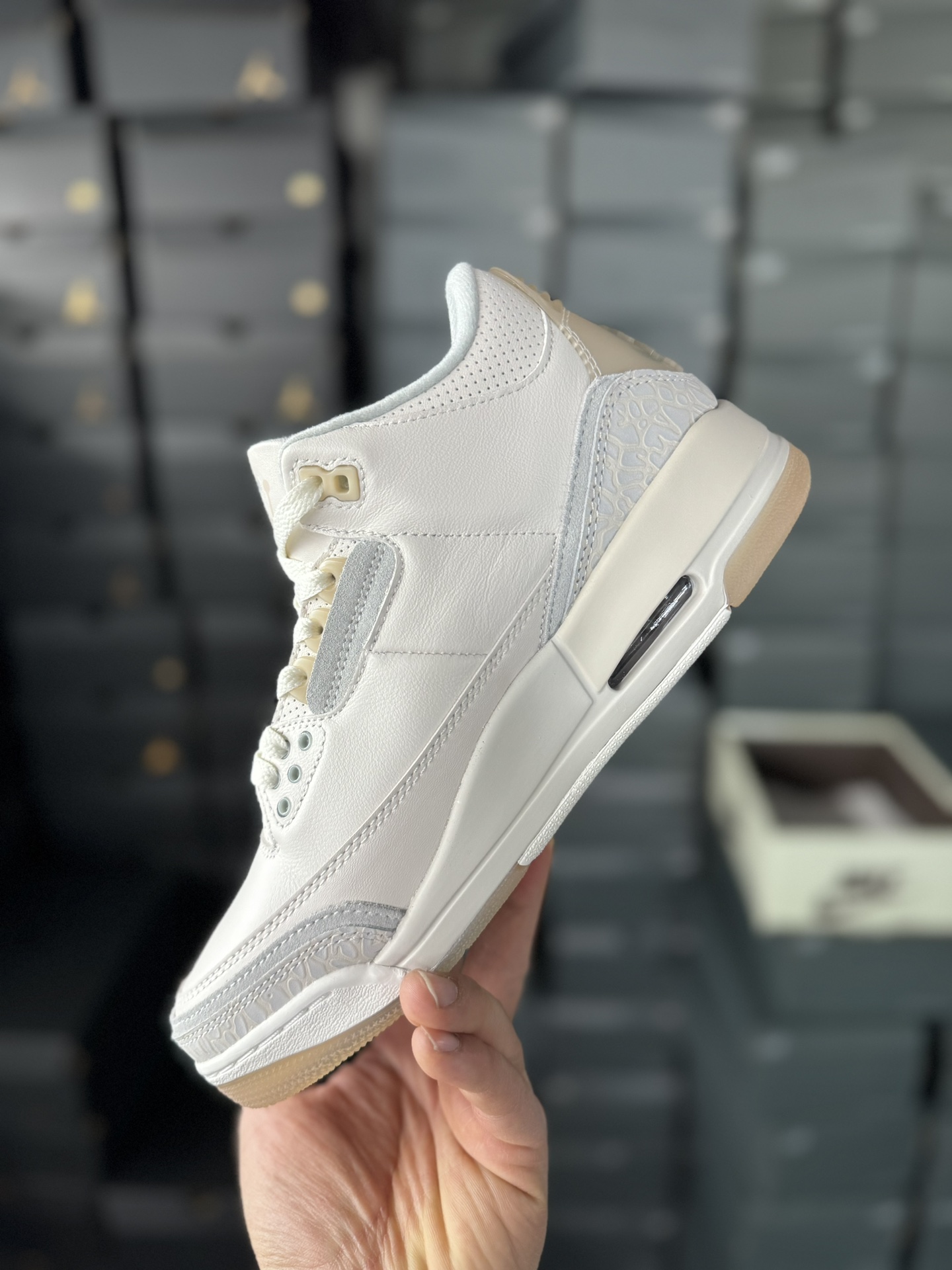全新X版头层呐帕皮极致高端Air Jordan AJ3 Craft FJ9479-100