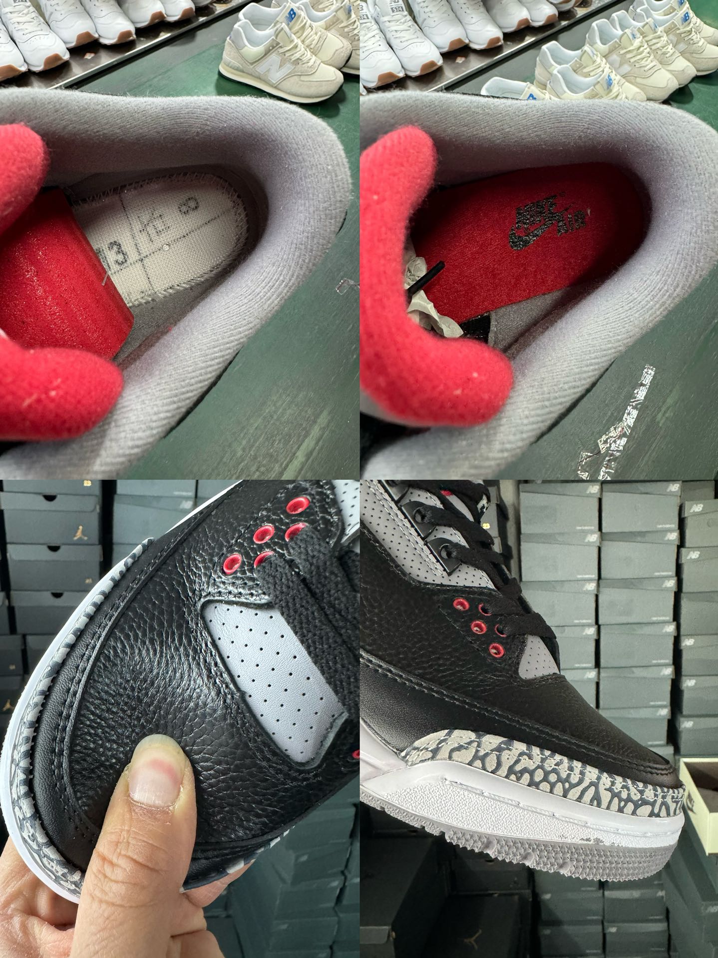 全新X版AJ3系列Air Jordan AJ3 Retro 黑水泥 854262-001