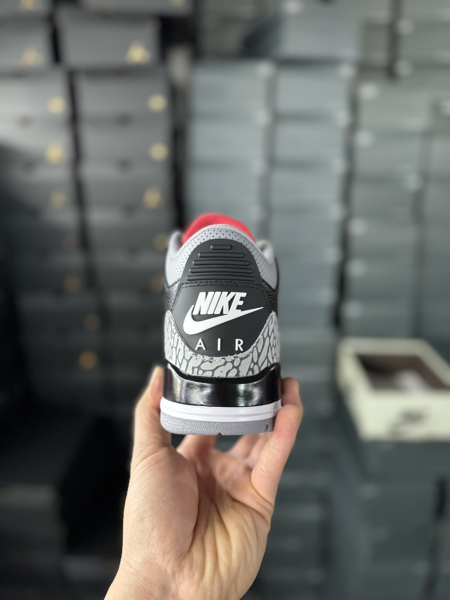 全新X版AJ3系列Air Jordan AJ3 Retro 黑水泥 854262-001