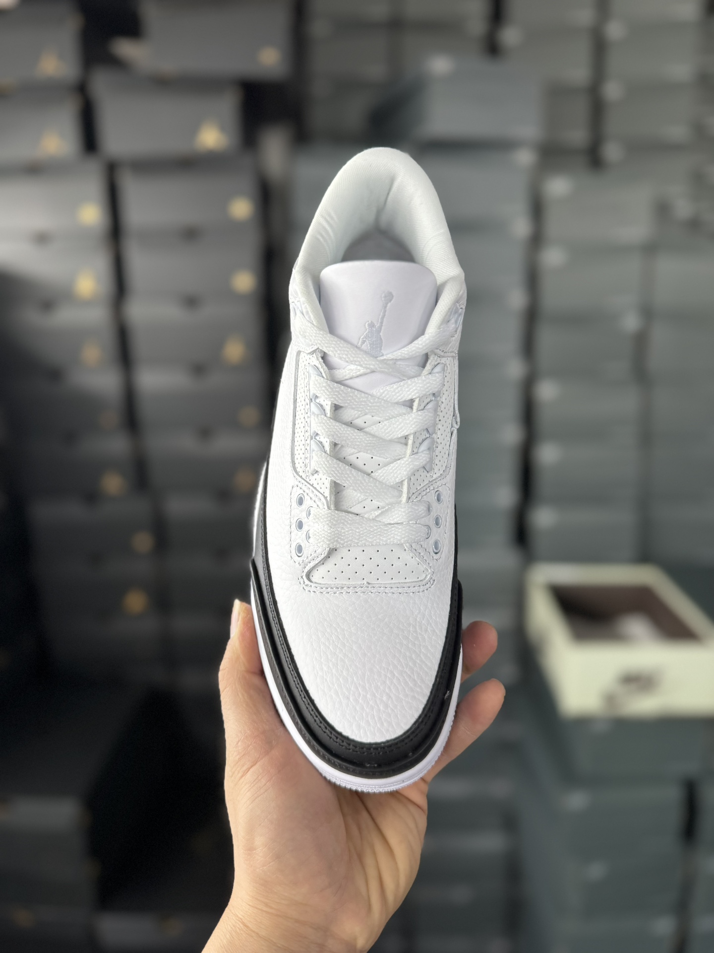 耐克Nike Air Jordan 3”UNC”迈克尔·乔丹AJ3代中帮复古休闲运动文化篮球鞋“藤原浩白黑闪电”DA3595-100