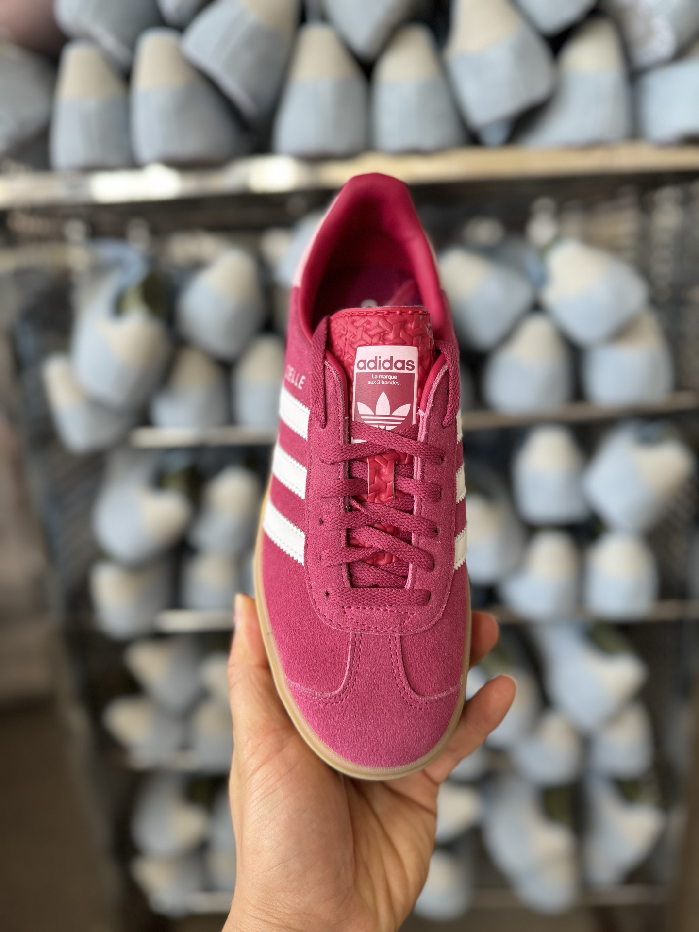 P200CS纯原Ad Originals Gazelle Bold 纯原版本 三叶草厚底休闲防滑耐磨低帮板鞋 ID6997