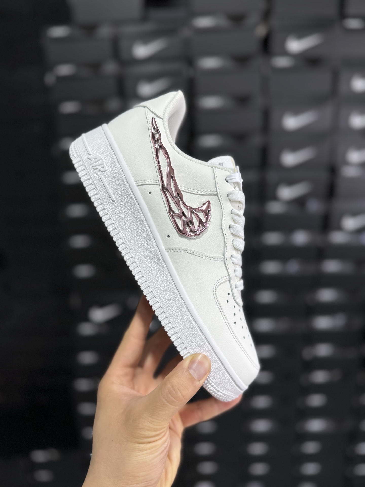 P160 P版Nike Air Force 1 Low 液态粉金勾 IF1686-161