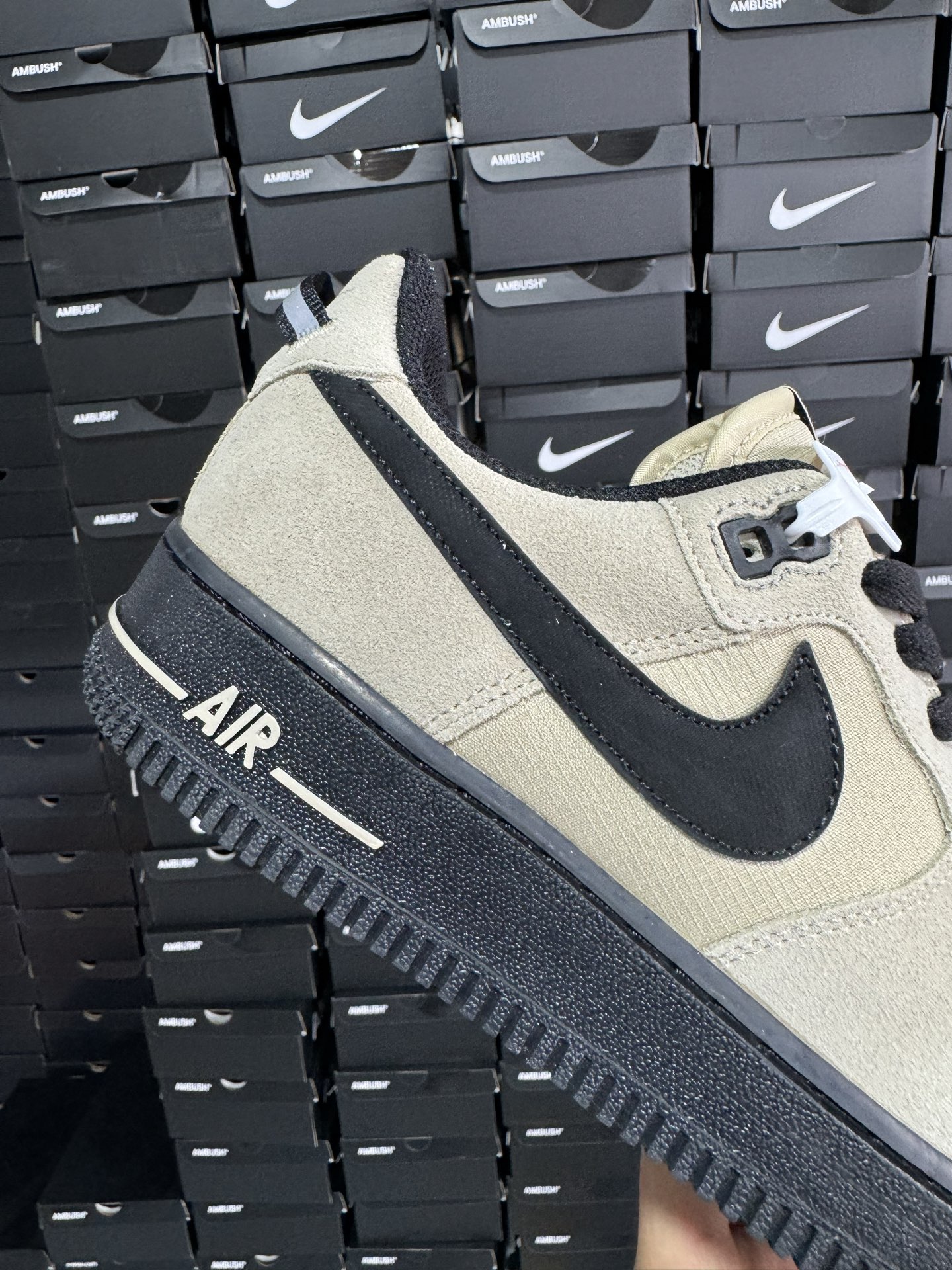 P180 耐克Nike Air Force 1 SK8 Low”Desert Khaki”空军一号低帮经典百搭休闲运动板鞋“翻毛沙卡其黑”HV6526-200