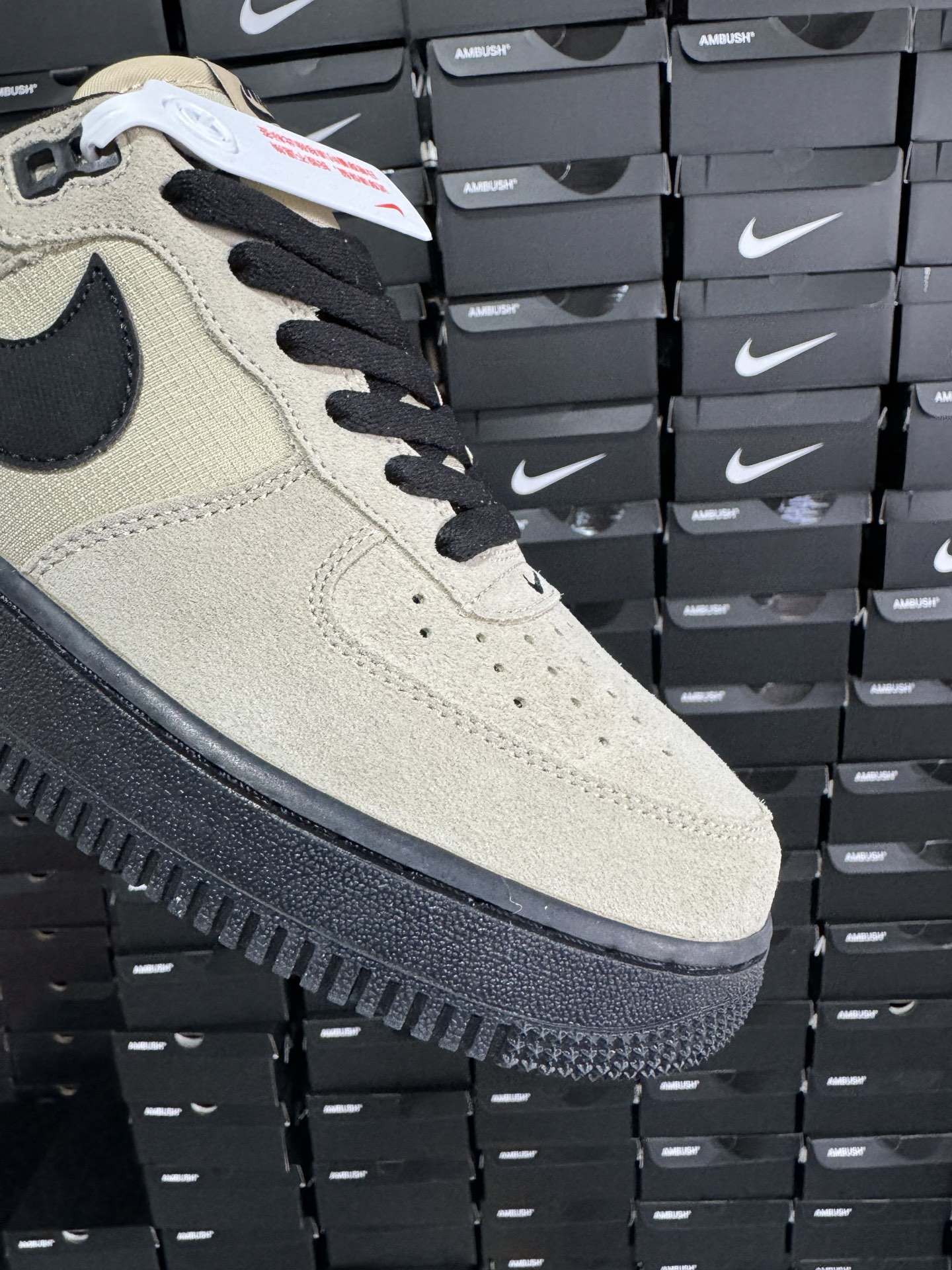 P180 耐克Nike Air Force 1 SK8 Low”Desert Khaki”空军一号低帮经典百搭休闲运动板鞋“翻毛沙卡其黑”HV6526-200