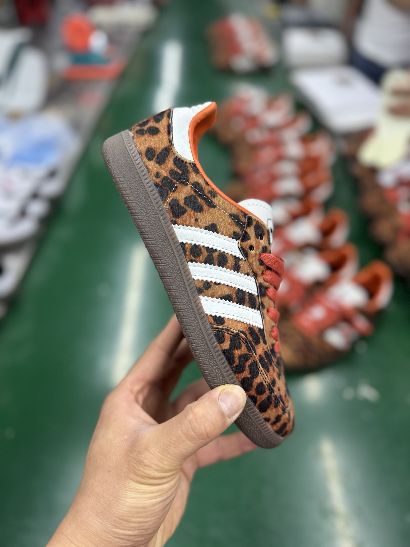 Adidas Originals Samba OG Brown Leopard Print Casual Training Shoes