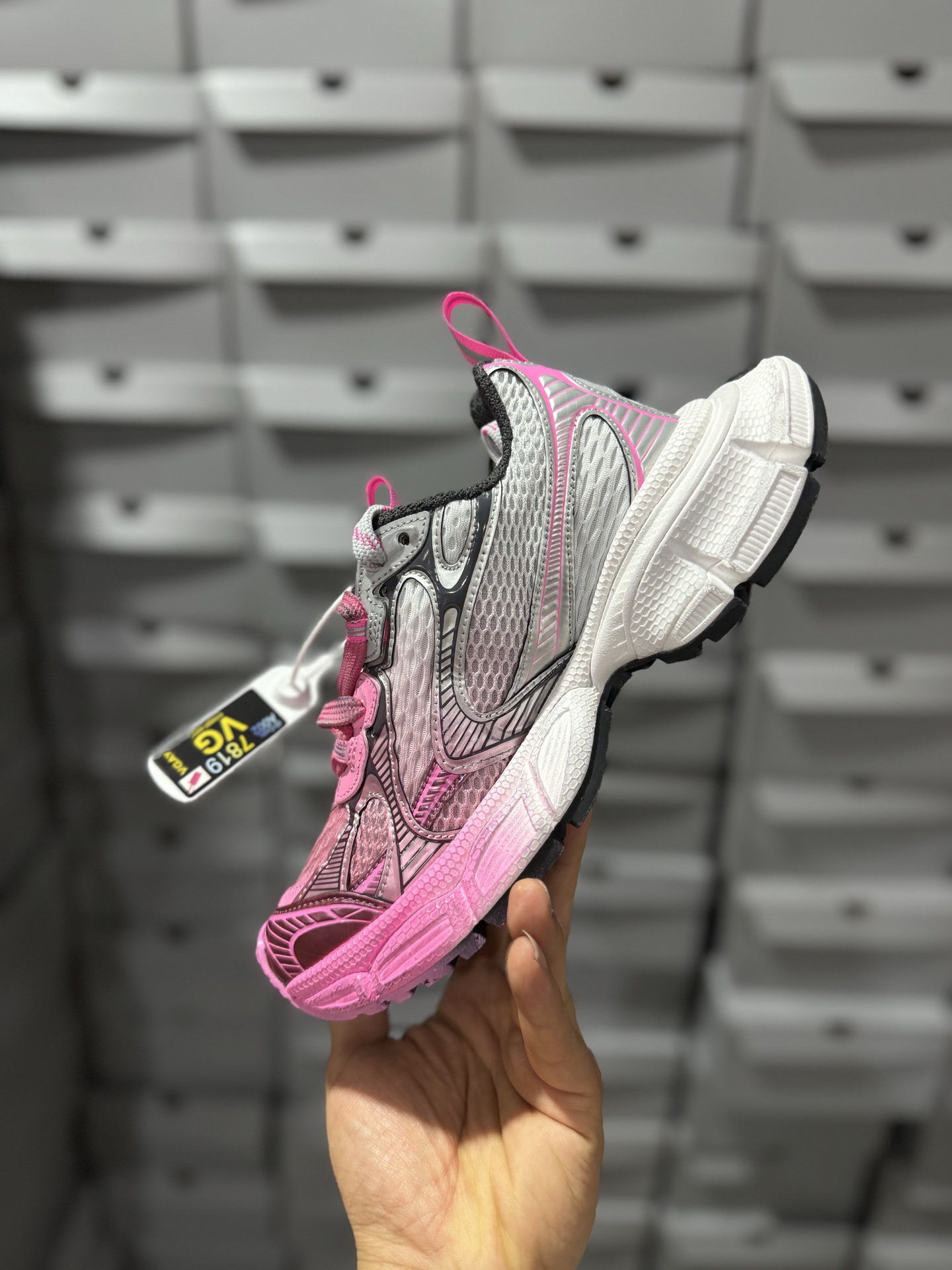 P380 VG版本法国高端奢侈品牌-巴黎世家BALENCIAGA 3XL Sneakers 3+系列 10代渐变色 低帮复古阔型底姥爹风潮流百搭休闲慢跑鞋