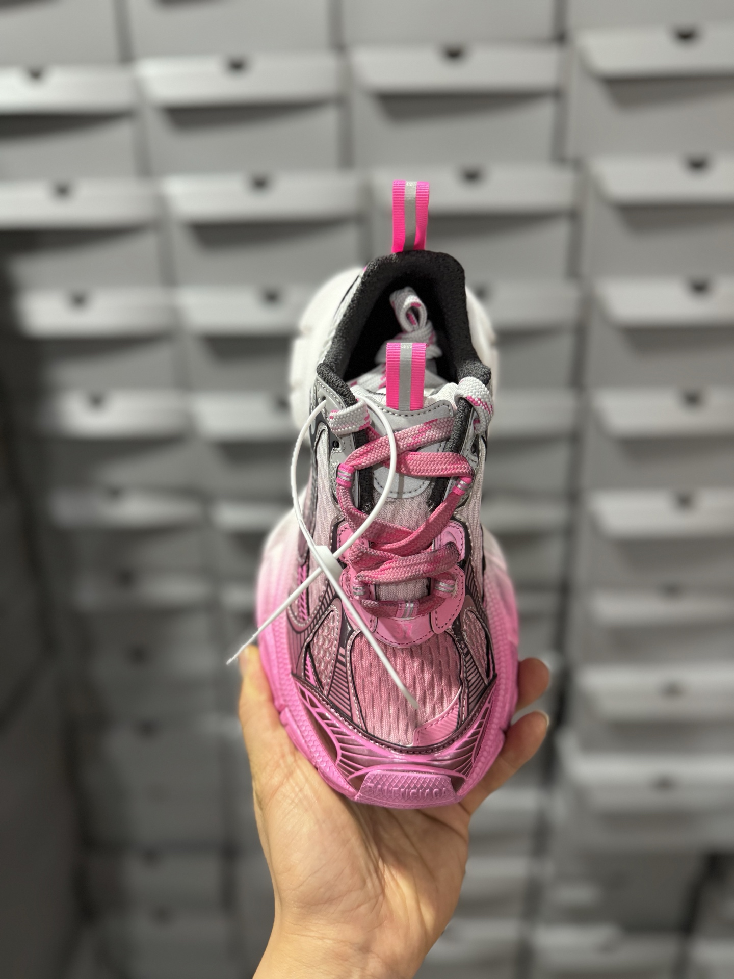 P380 VG版本法国高端奢侈品牌-巴黎世家BALENCIAGA 3XL Sneakers 3+系列 10代渐变色 低帮复古阔型底姥爹风潮流百搭休闲慢跑鞋