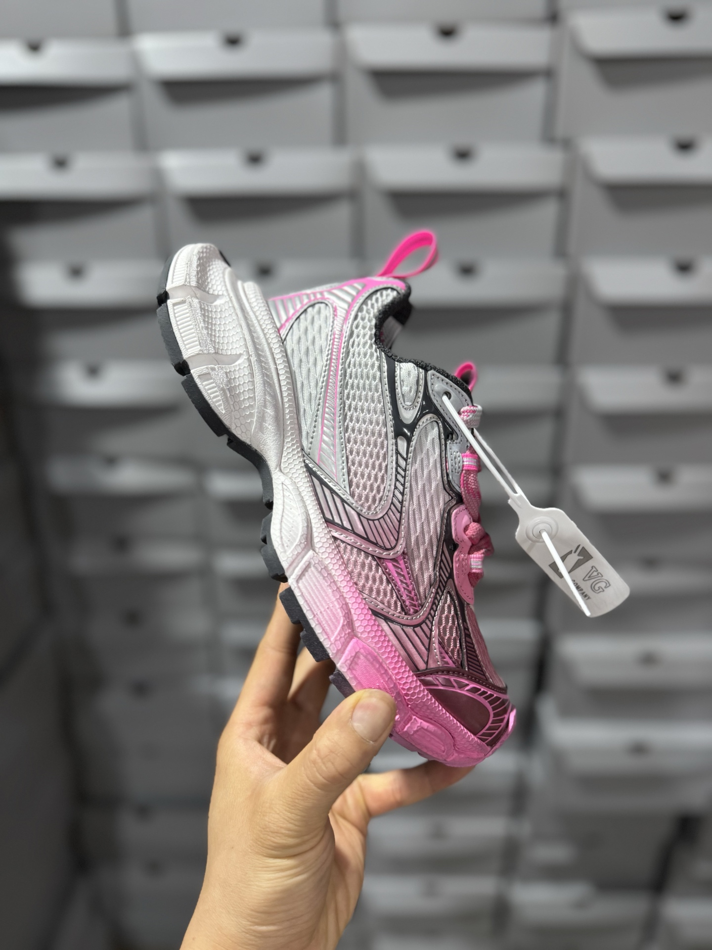 P380 VG版本法国高端奢侈品牌-巴黎世家BALENCIAGA 3XL Sneakers 3+系列 10代渐变色 低帮复古阔型底姥爹风潮流百搭休闲慢跑鞋