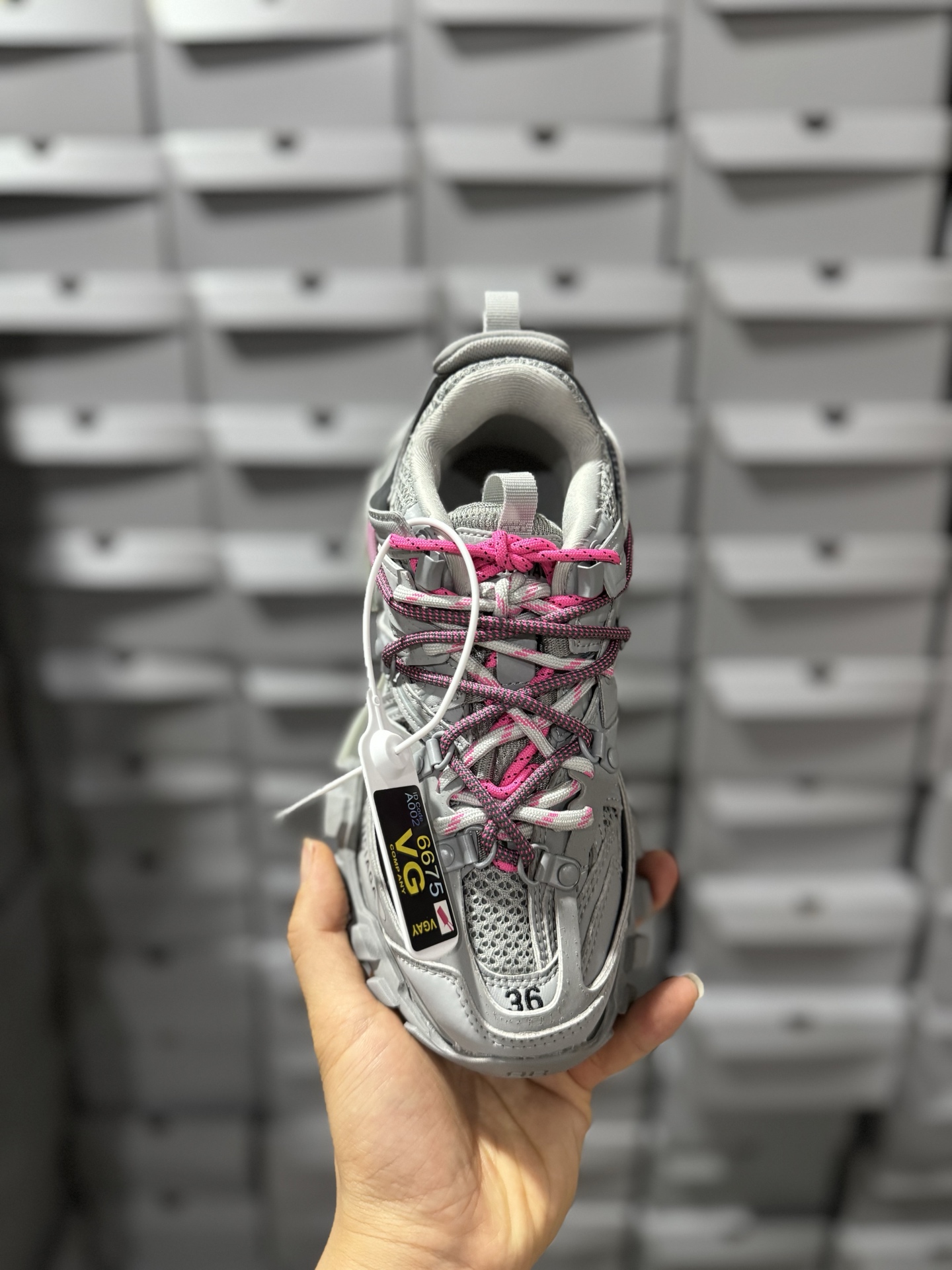P500 VG版本Balenciaga 巴黎世家3.0低帮老爹鞋 Balenciaga3.0 Track.2 Open Sneaker 巴黎世家3.0 三代户外概念鞋