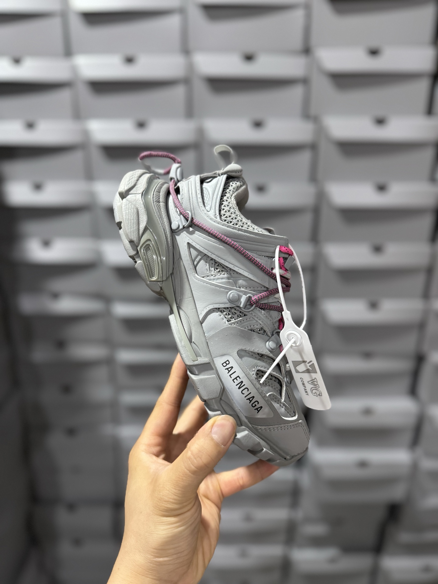 P500 VG版本Balenciaga 巴黎世家3.0低帮老爹鞋 Balenciaga3.0 Track.2 Open Sneaker 巴黎世家3.0 三代户外概念鞋