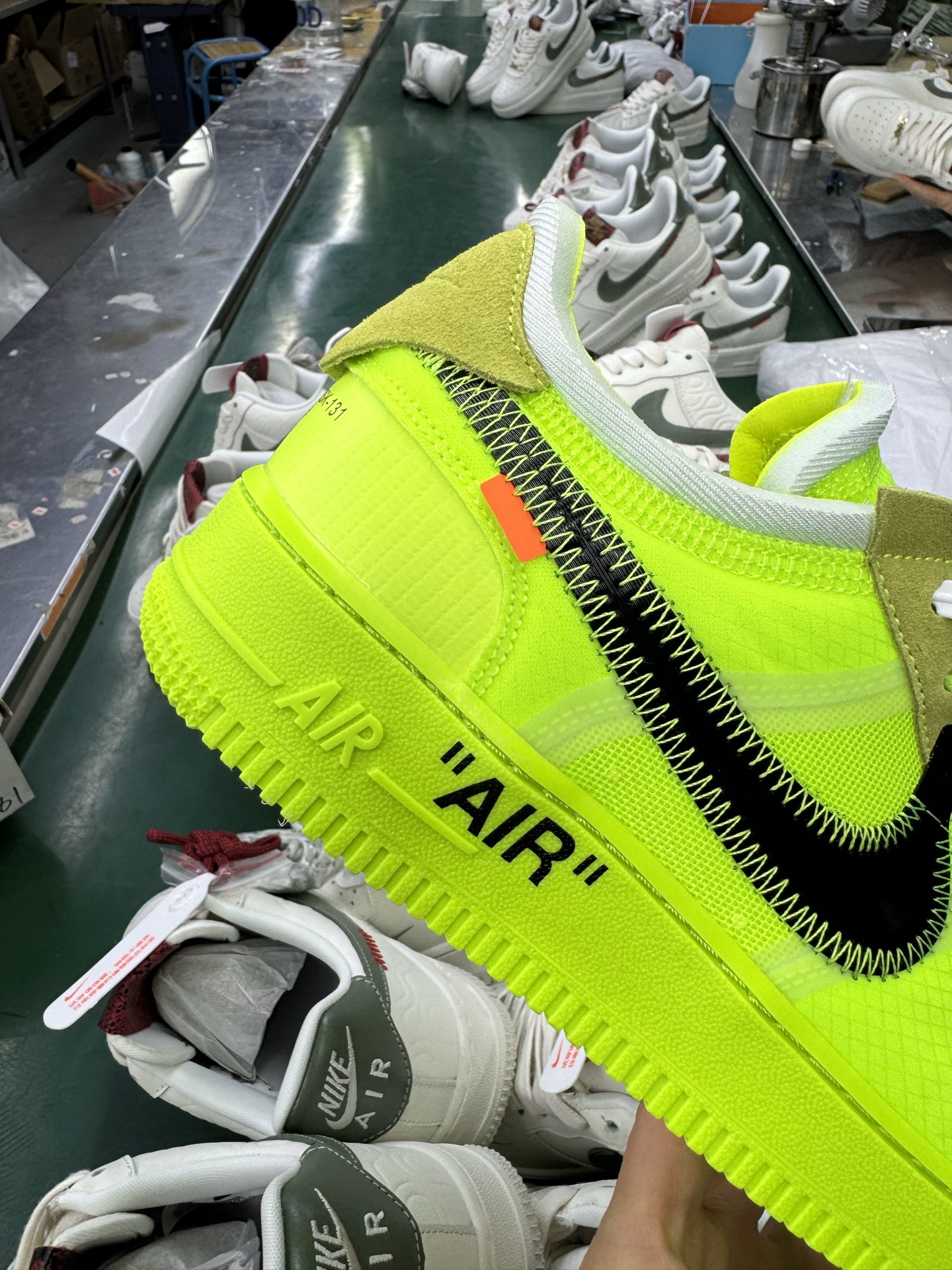 P版Nike Air Force 1 Low 07 x OFF-WHITE Part 2Volt THE THE 荧光绿 AO4606-700