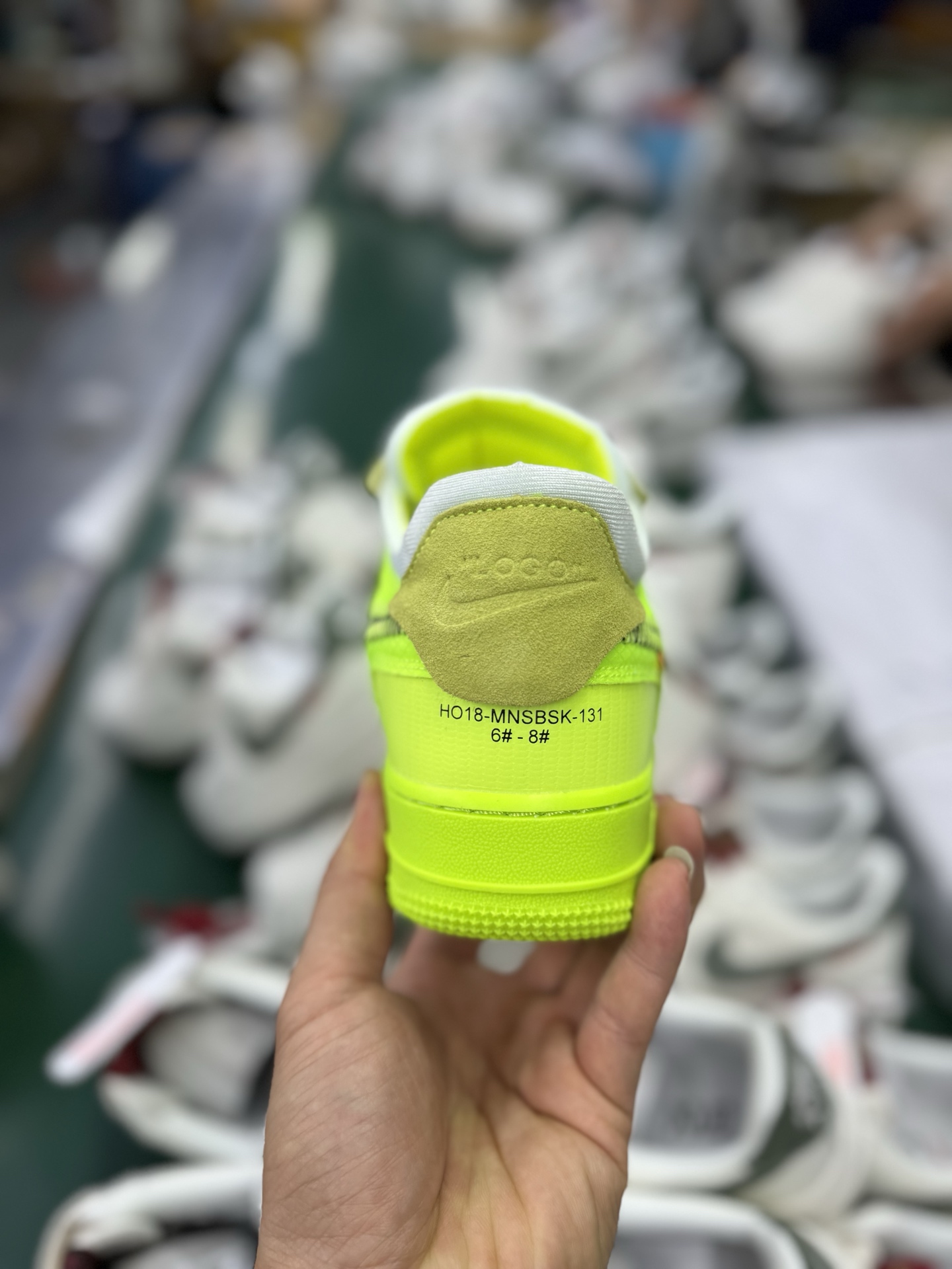 P版Nike Air Force 1 Low 07 x OFF-WHITE Part 2Volt THE THE 荧光绿 AO4606-700