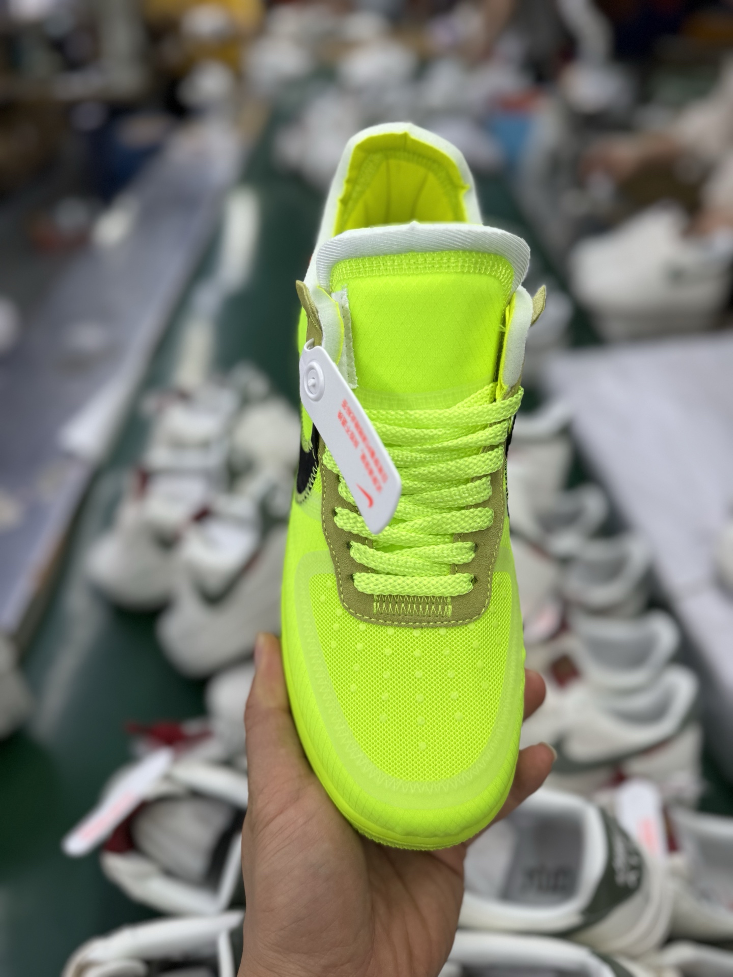 P版Nike Air Force 1 Low 07 x OFF-WHITE Part 2Volt THE THE 荧光绿 AO4606-700