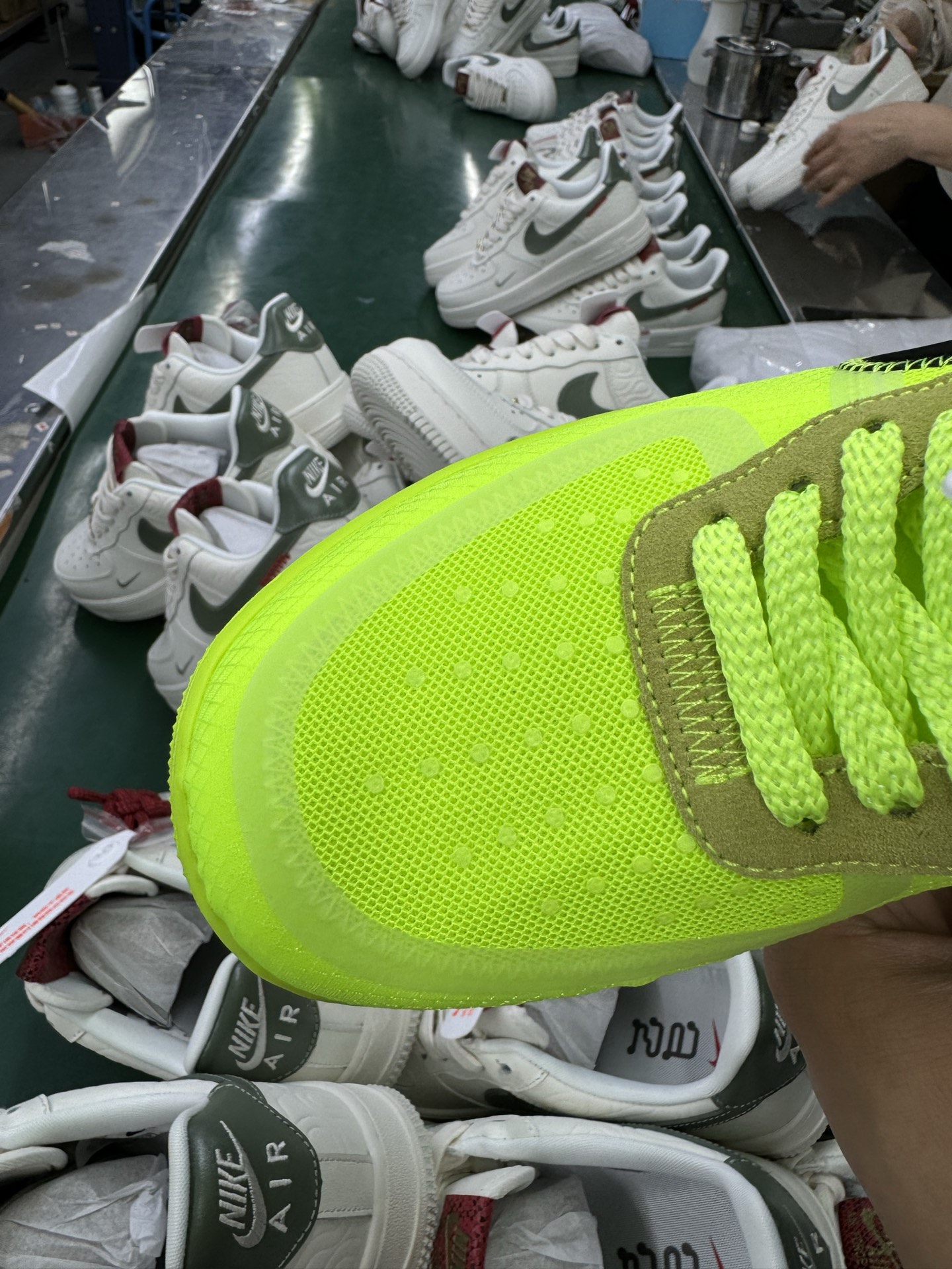 P版Nike Air Force 1 Low 07 x OFF-WHITE Part 2Volt THE THE 荧光绿 AO4606-700