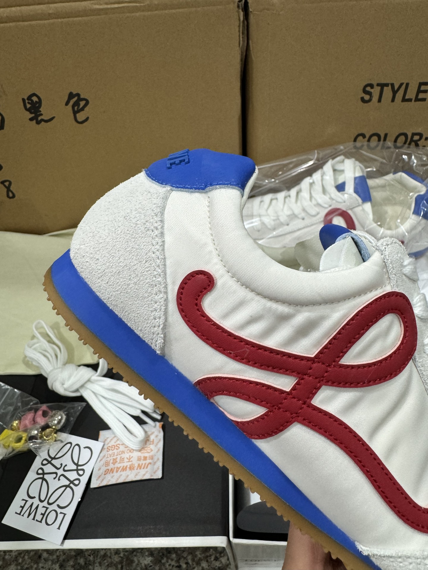 P280CS纯原LOEWE罗意威 Ballet Runner 2.0白蓝红 LLBR282X01-1102