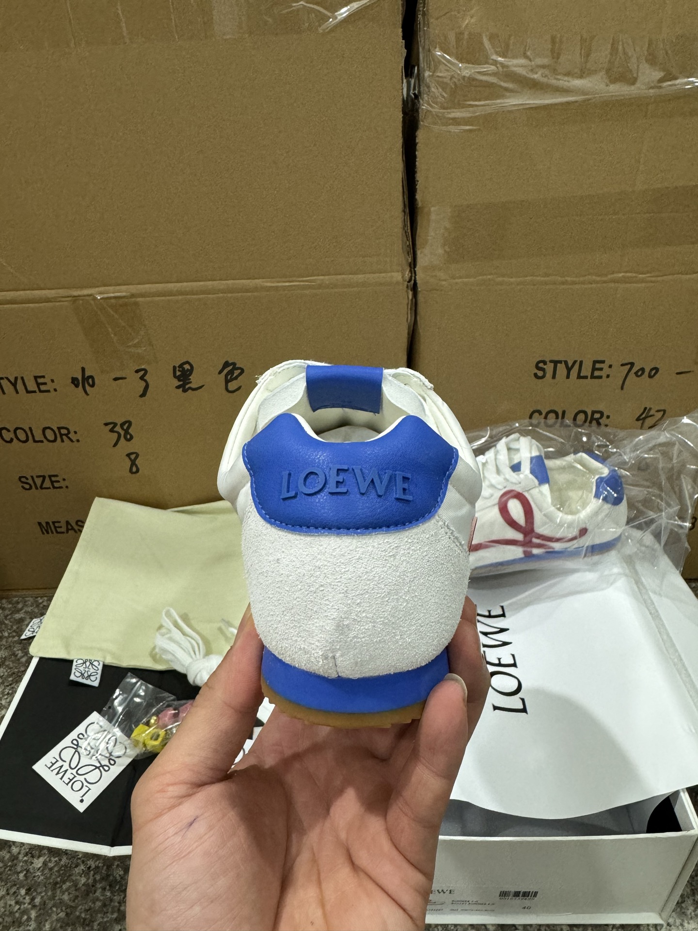 P280CS纯原LOEWE罗意威 Ballet Runner 2.0白蓝红 LLBR282X01-1102