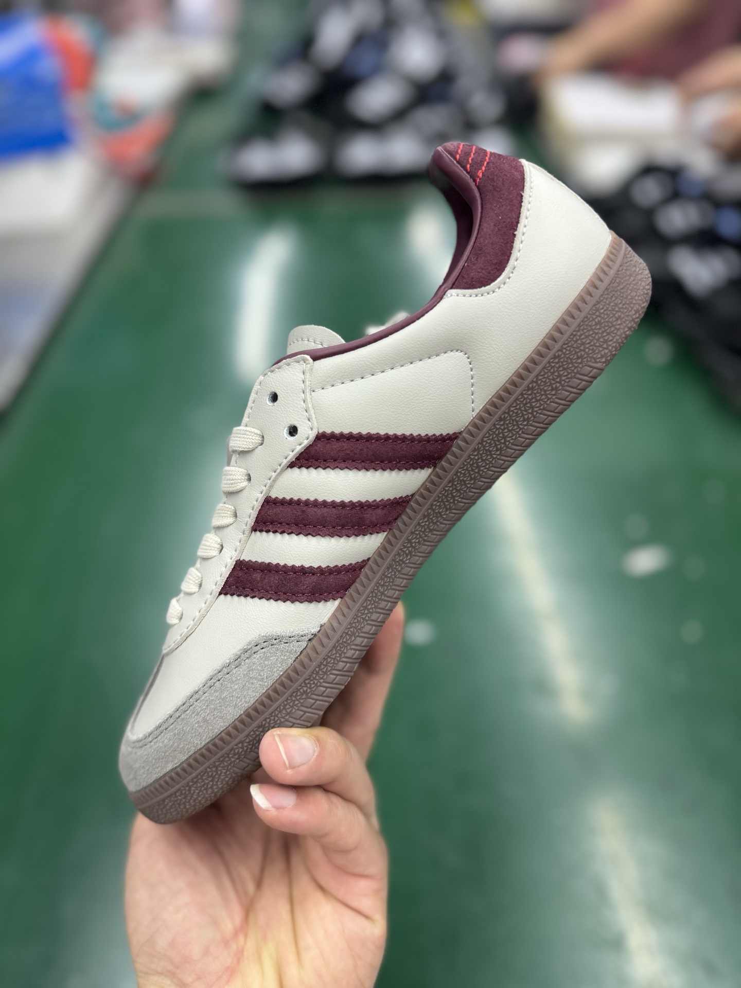Adidas Original Samba OG Beige Burgundy: Retro Style, Lightweight Comfort Shoes 3 i1748248660935 7945 0 2