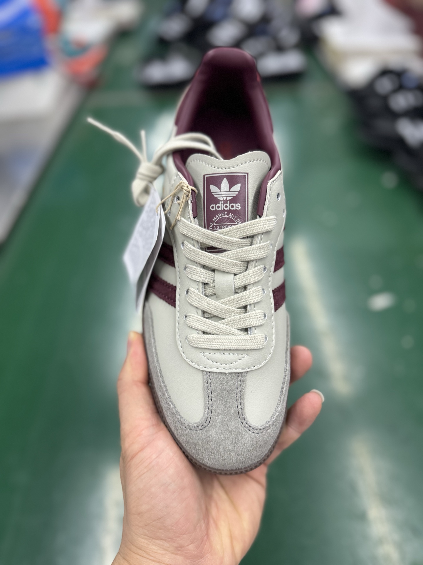 Adidas Original Samba OG Beige Burgundy: Retro Style, Lightweight Comfort Shoes 2 i1748248663729 1424 0 1