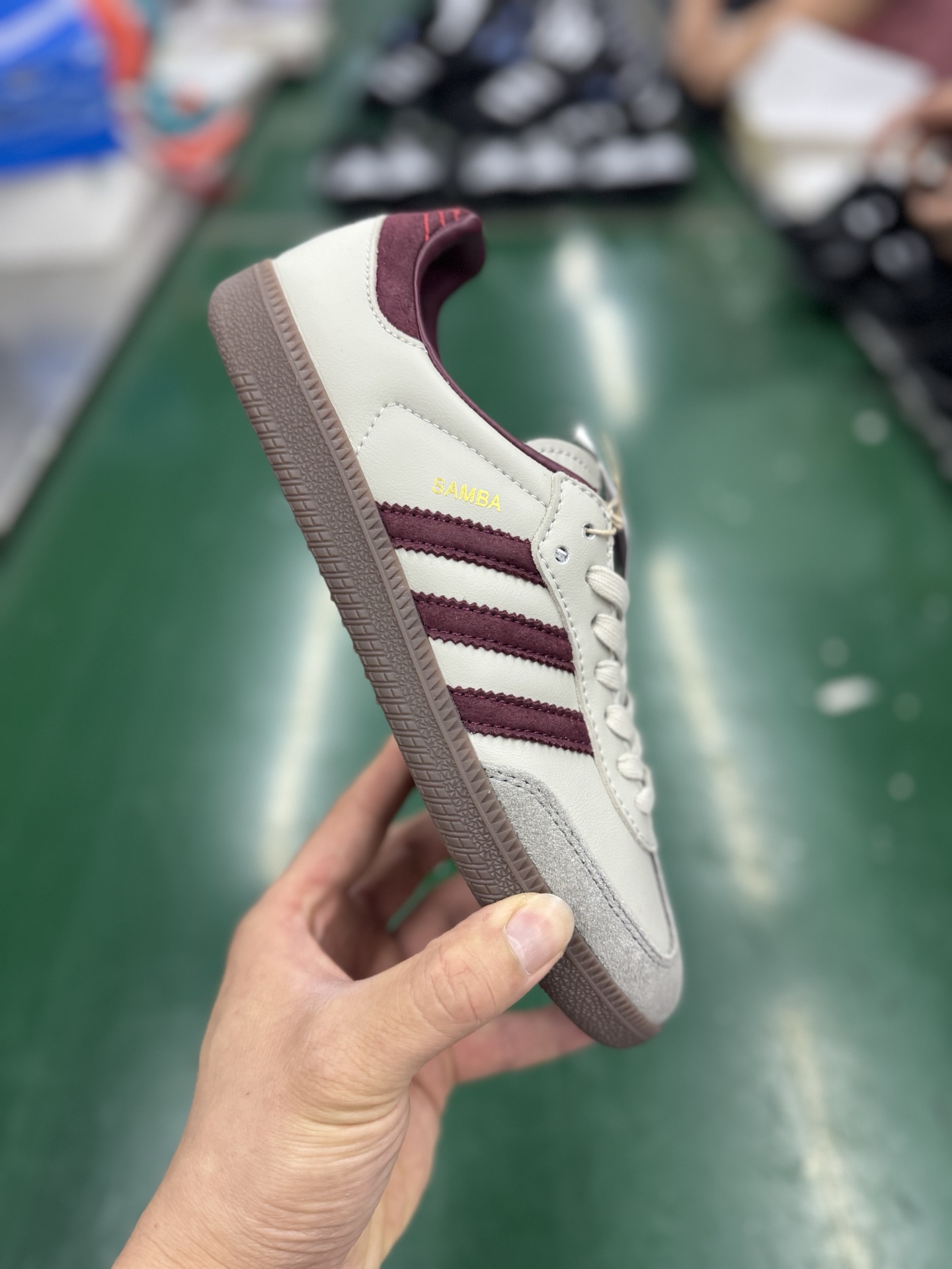 Adidas Original Samba OG Beige Burgundy: Retro Style, Lightweight Comfort Shoes 1 i1748248663751 8893 0 0