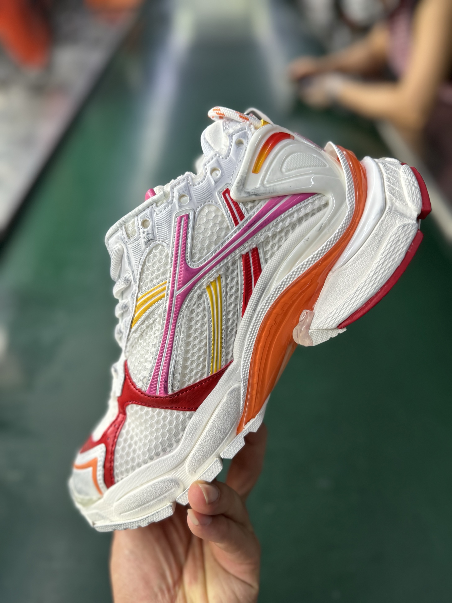 VG版本Balenciaga巴黎世家 Runner 2.0 白橙 772774 W3RMU 9756