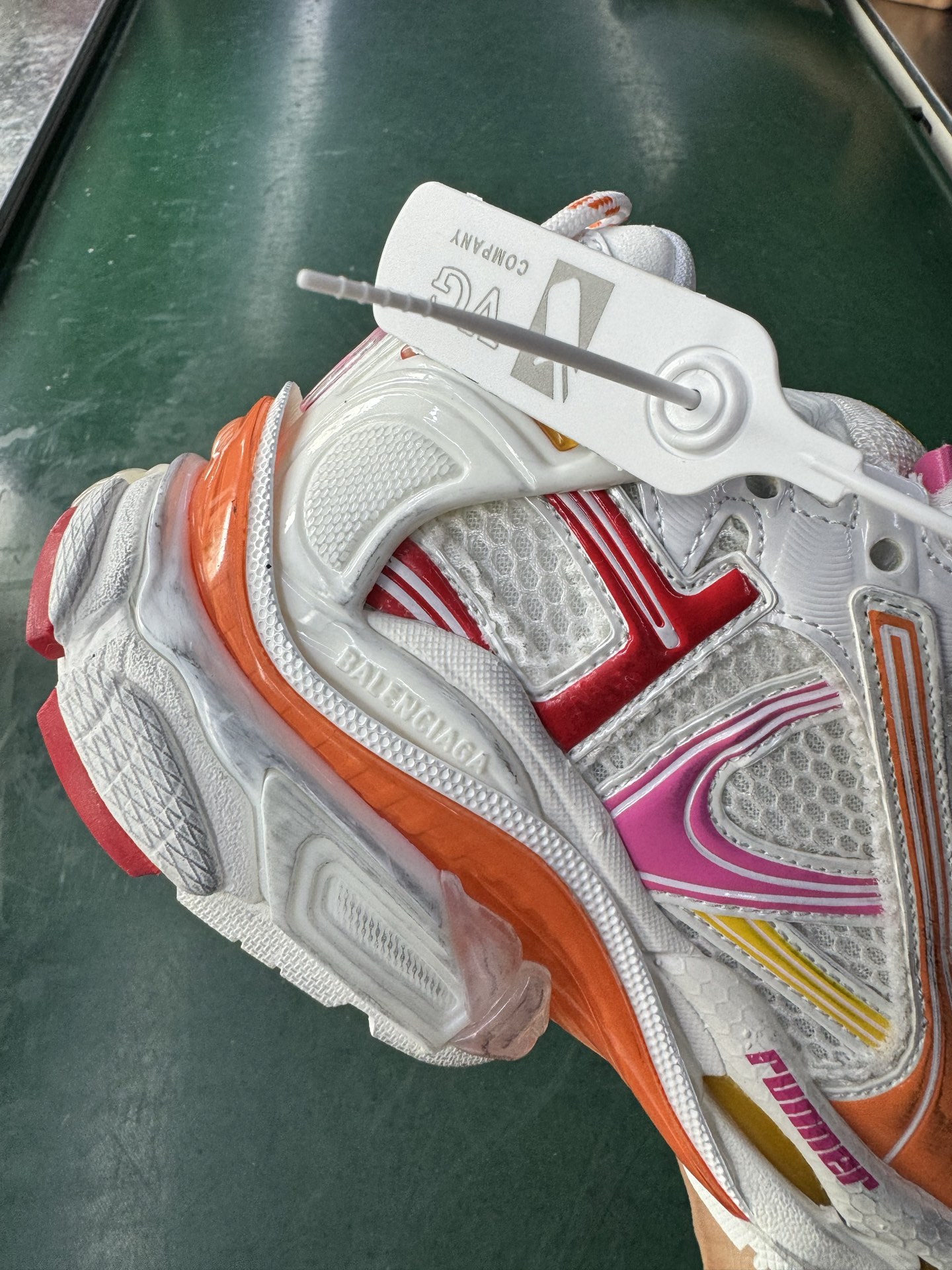 VG版本Balenciaga巴黎世家 Runner 2.0 白橙 772774 W3RMU 9756