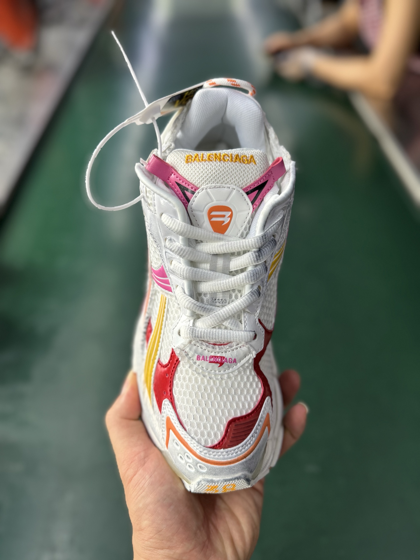 VG版本Balenciaga巴黎世家 Runner 2.0 白橙 772774 W3RMU 9756