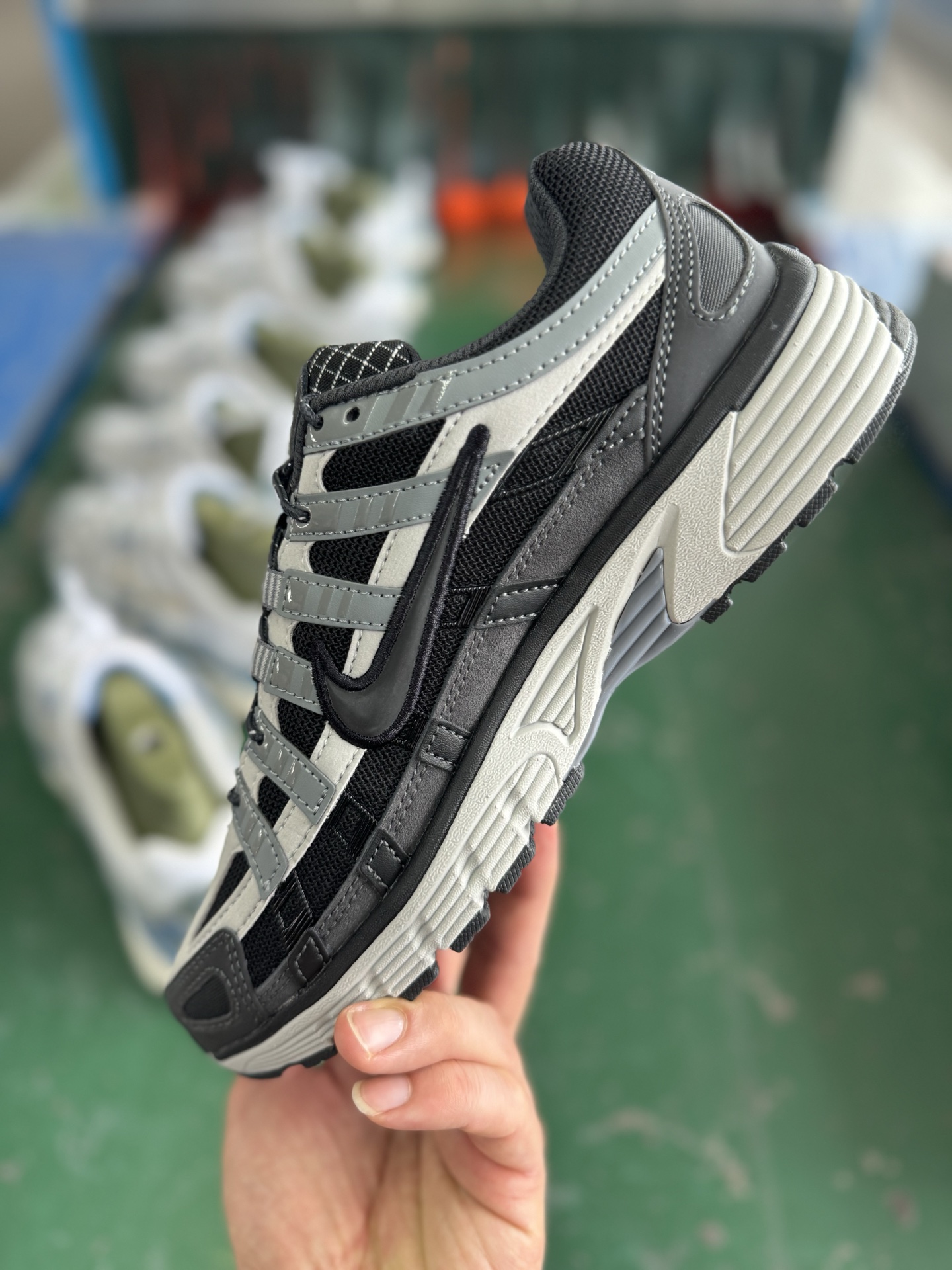 Nike P-6000 Black/Grey Retro Tech Chunky Sneakers HQ3818-001 4 i1753603753349 4248 0 2