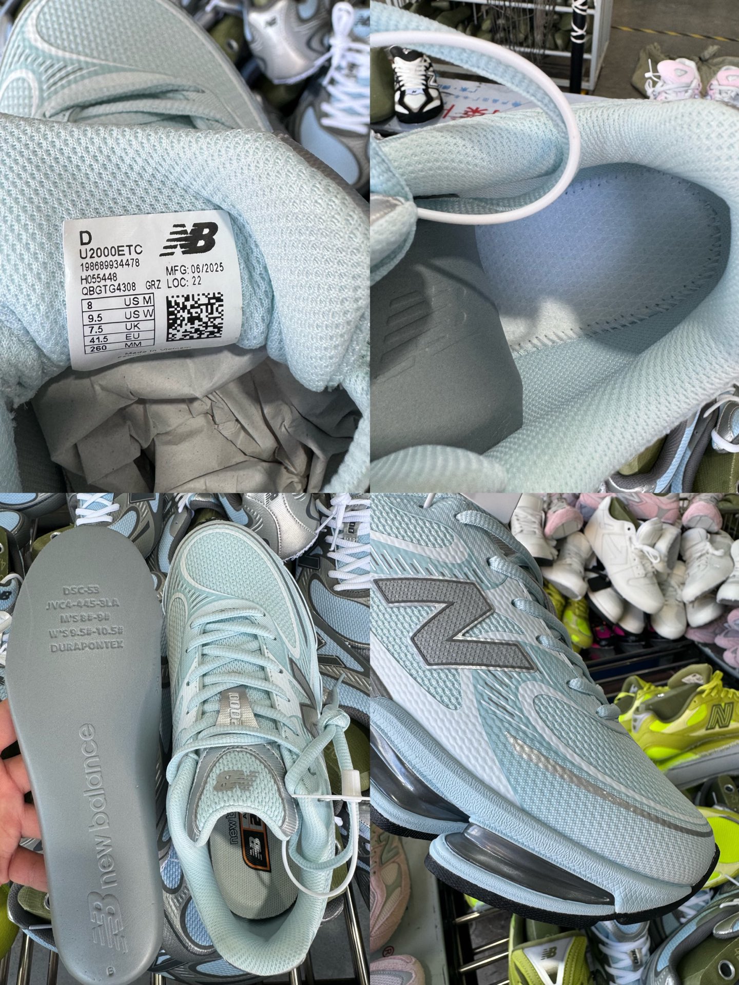 P240全新C版New Balance 新百伦 NB2000 网面休闲鞋 U2000ETC