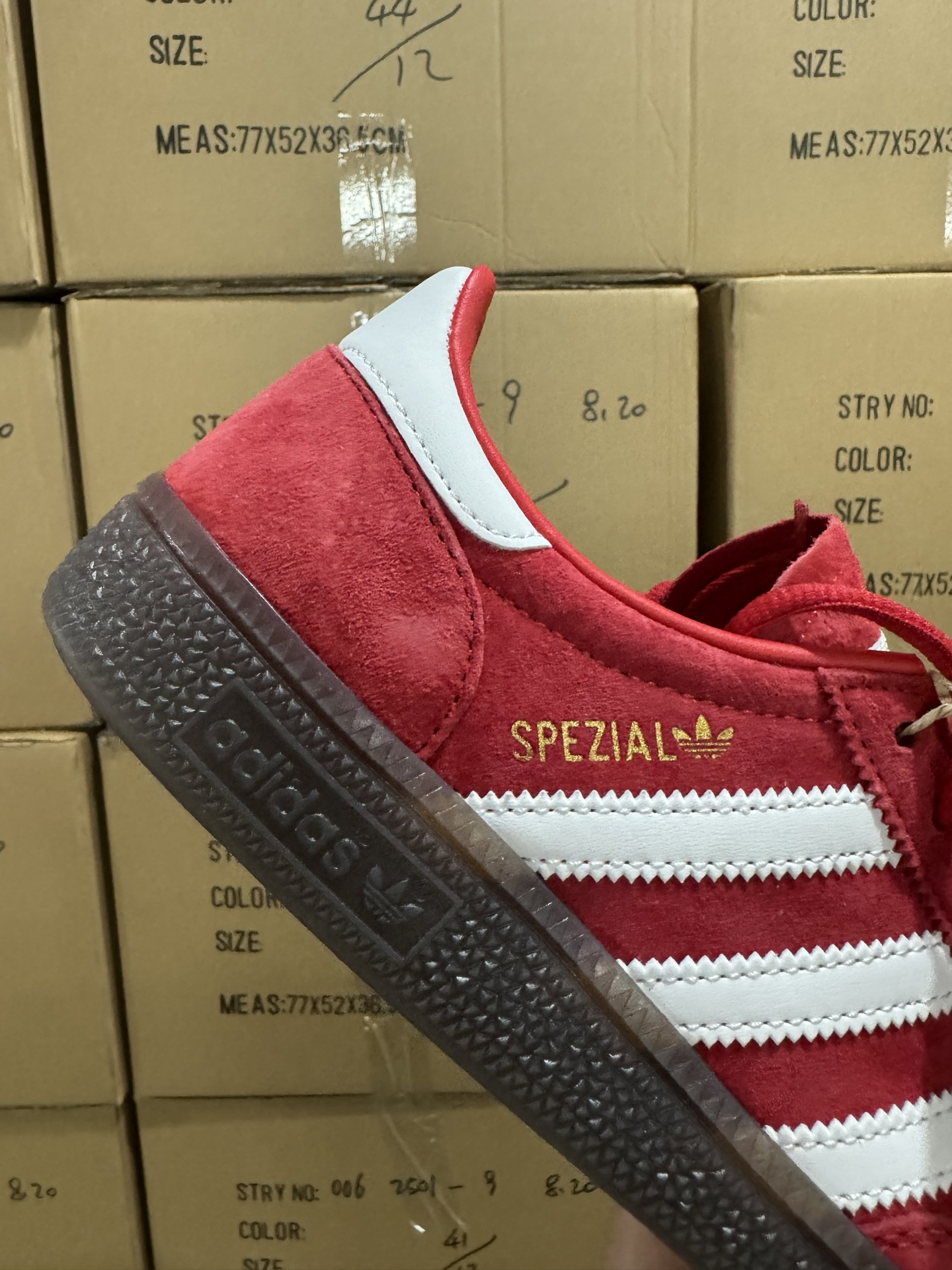 Adidas Handball Spezial Shoes - Red Suede, White Stripes - Premium Quality 7 i1755677305347 6760 0 5