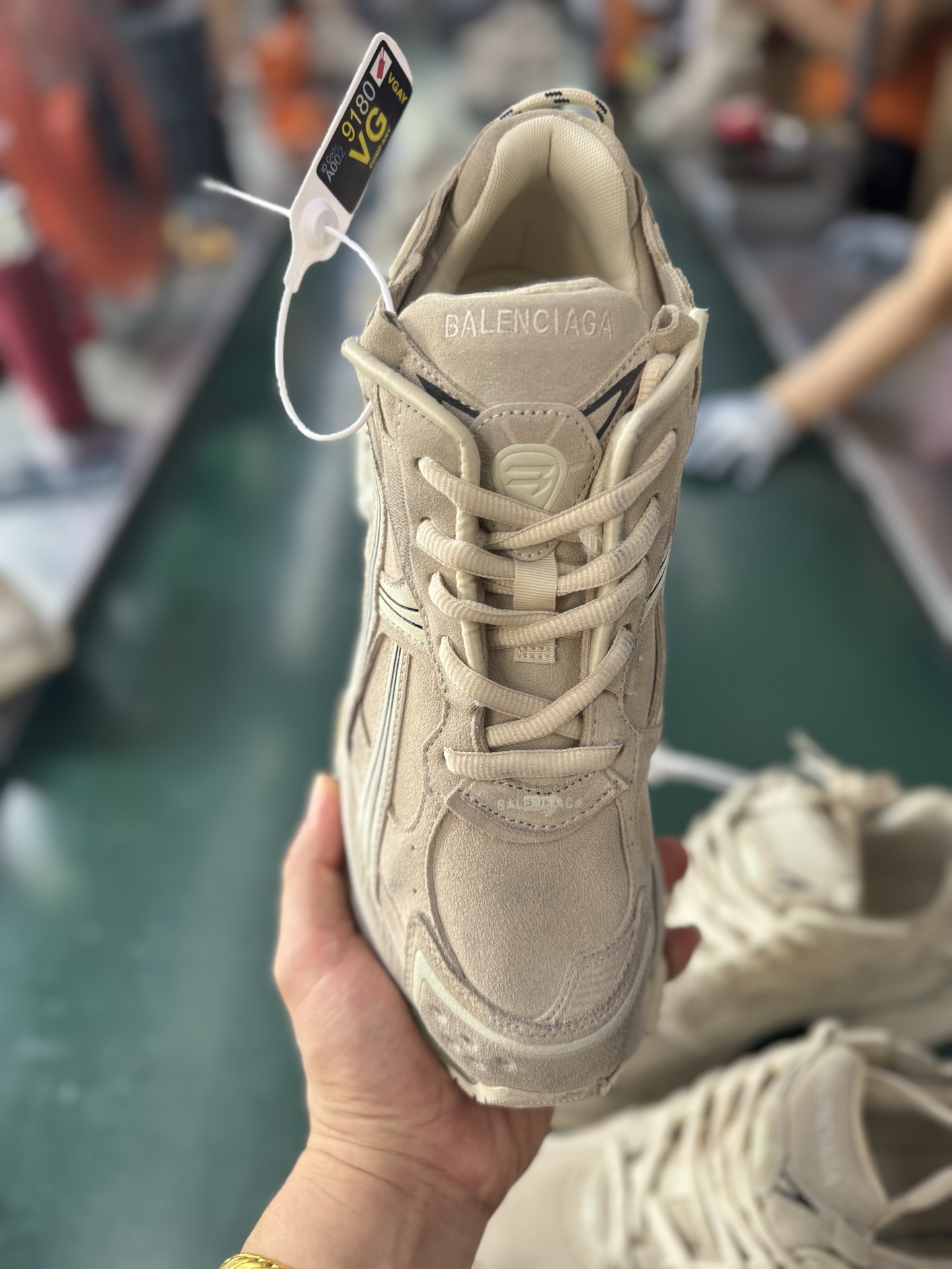 Balenciaga Runner Sneakers In Beige Suede,Size 35-46,Style 772774WRNSD9900 3 i1757408366886 7514 0 1