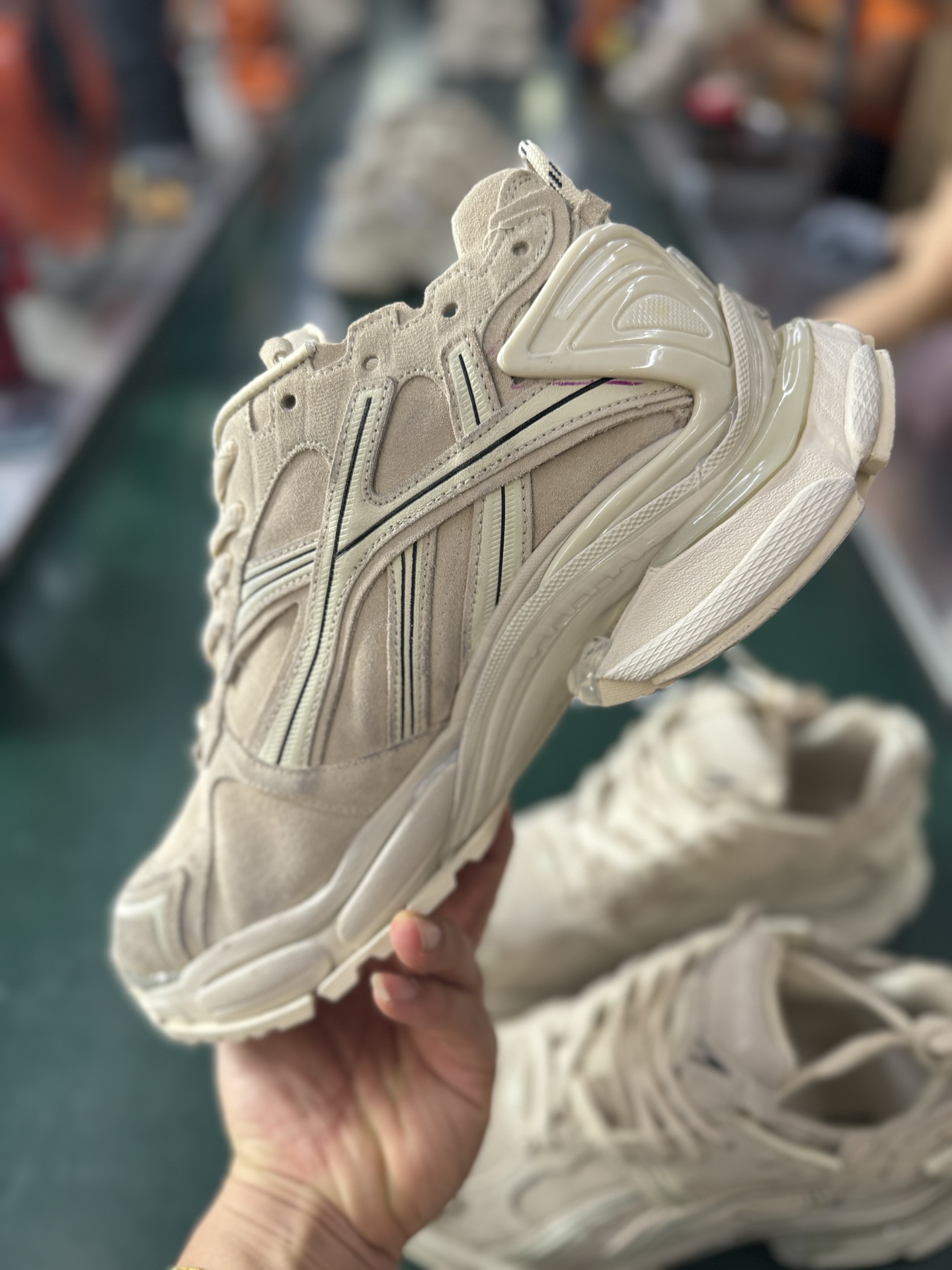 Balenciaga Runner Sneakers In Beige Suede,Size 35-46,Style 772774WRNSD9900 4 i1757408372098 9353 0 2