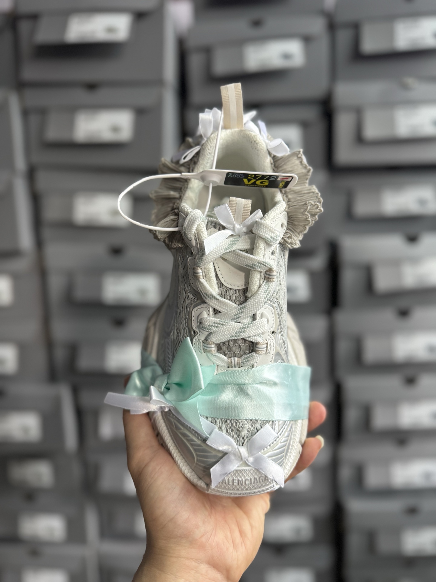 P450VG版本蕾丝绸缎Balenciaga 3XL Denim 巴黎世家十代潮流跑鞋 WTSAX0210