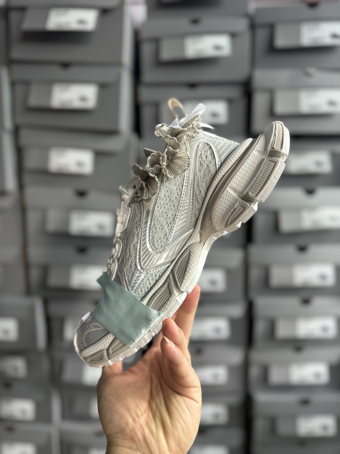 P450VG版本蕾丝绸缎Balenciaga 3XL Denim 巴黎世家十代潮流跑鞋 WTSAX0210