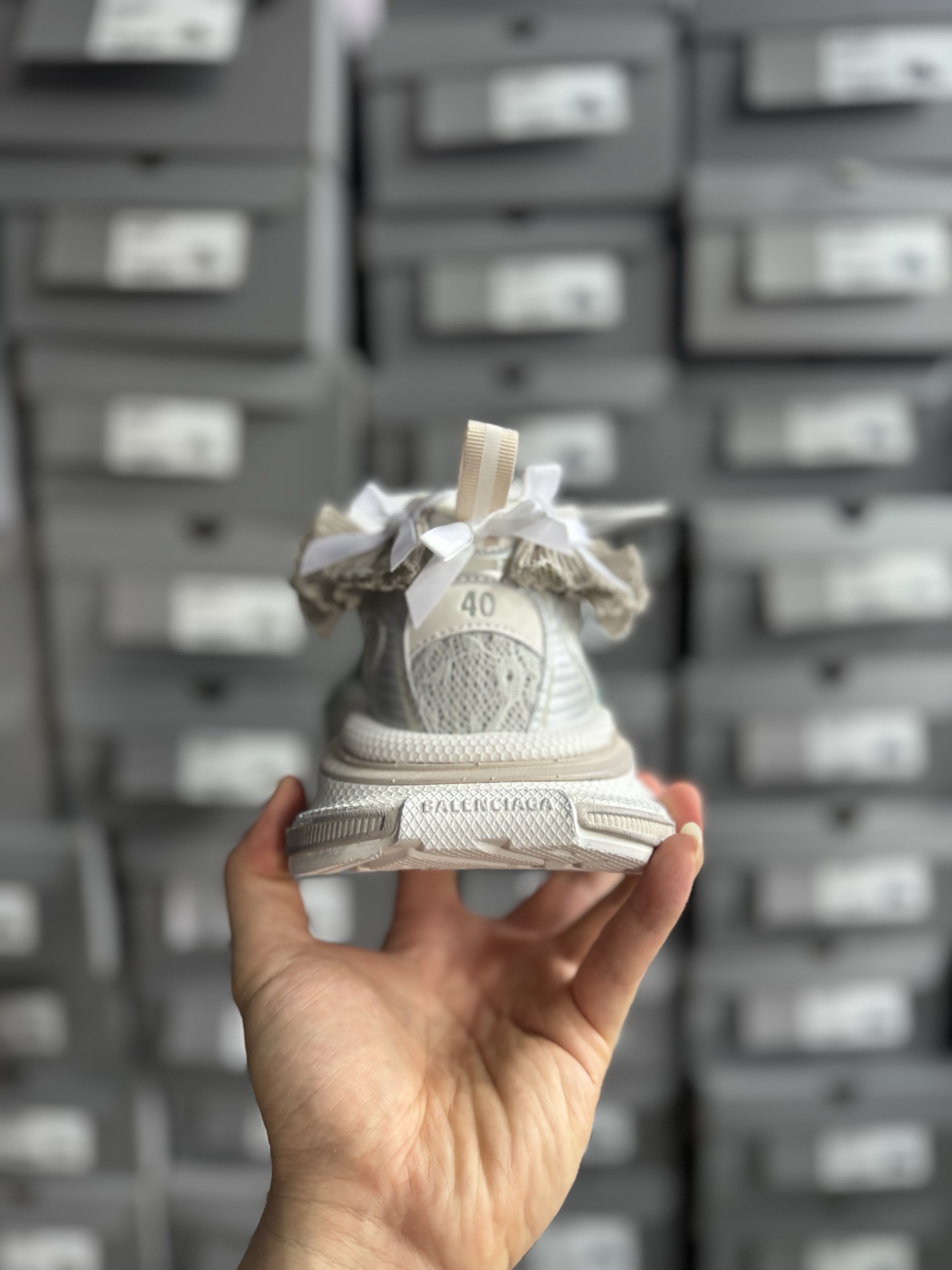 P450VG版本蕾丝绸缎Balenciaga 3XL Denim 巴黎世家十代潮流跑鞋 WTSAX0210