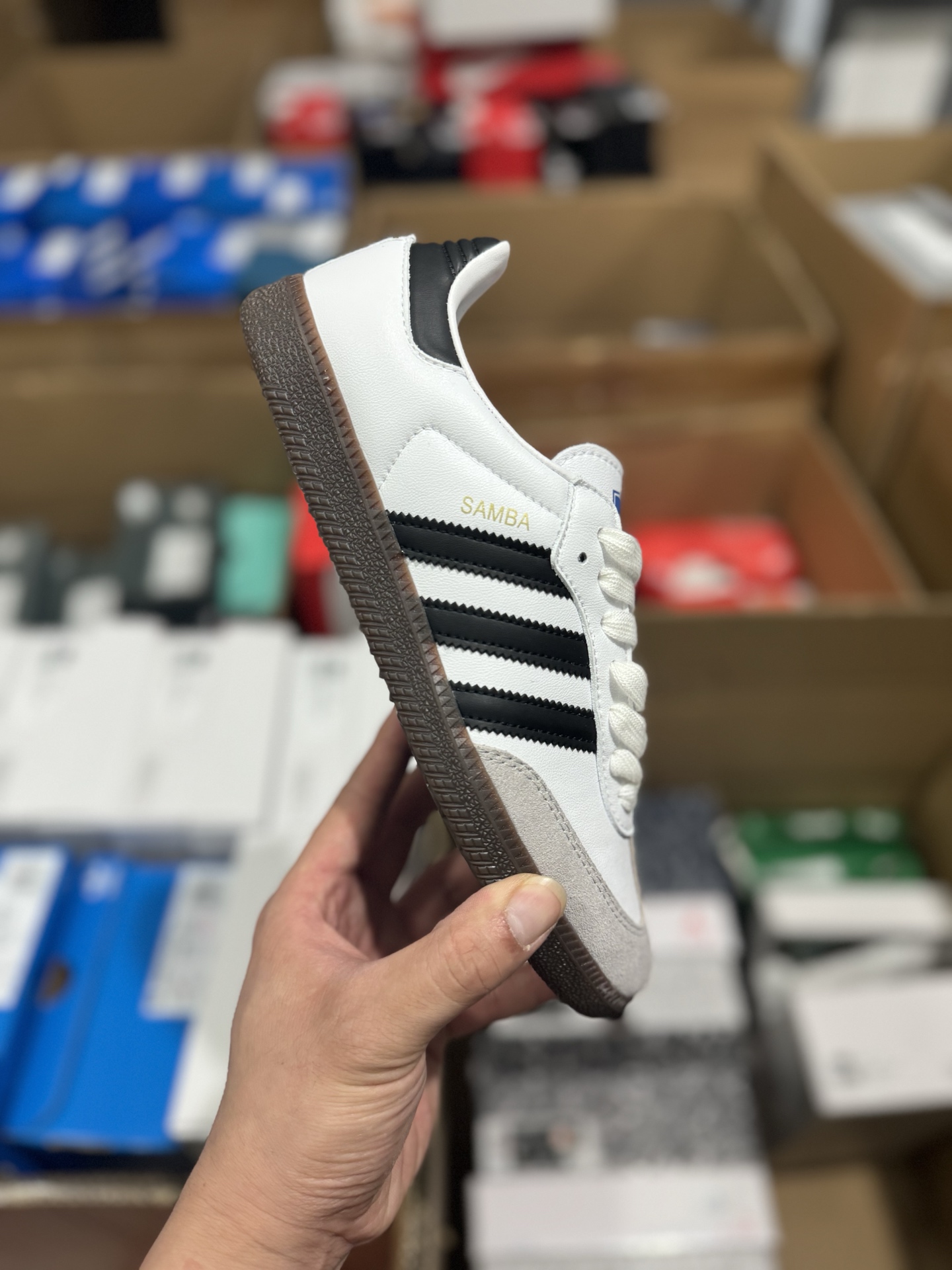 AD Original Samba OG Retro Classic Lightweight Sneakers - White/Black