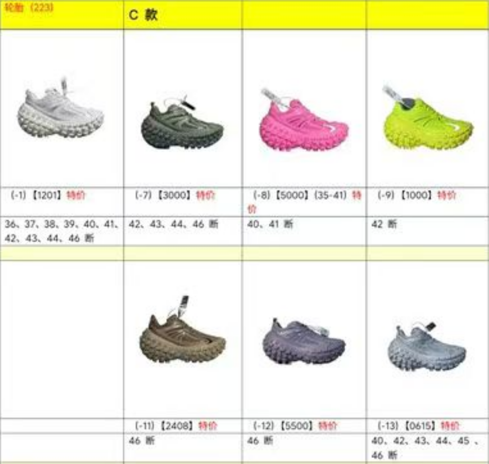 特价福利  OK版Balenciaga 巴黎轮胎系列 尺码：35-46 ，o