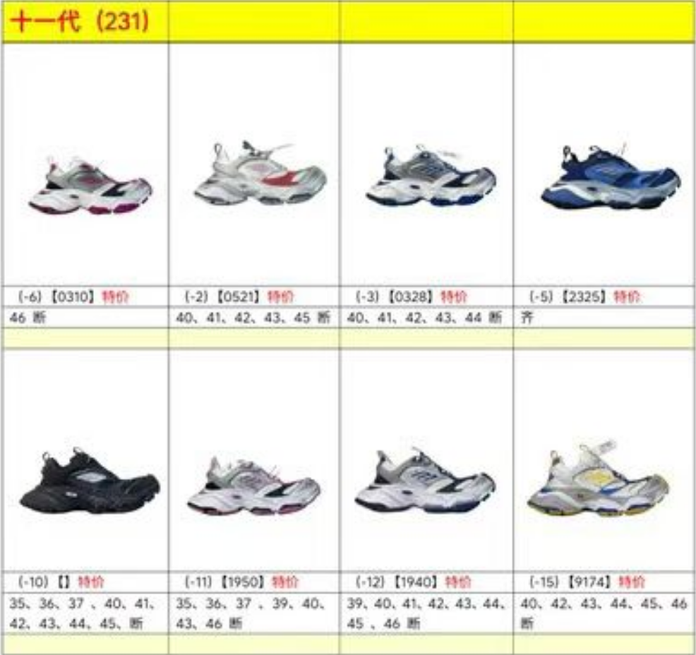 特价福利  OK版Balenciaga 巴黎11代12代系列 尺码：35-46 ，o
