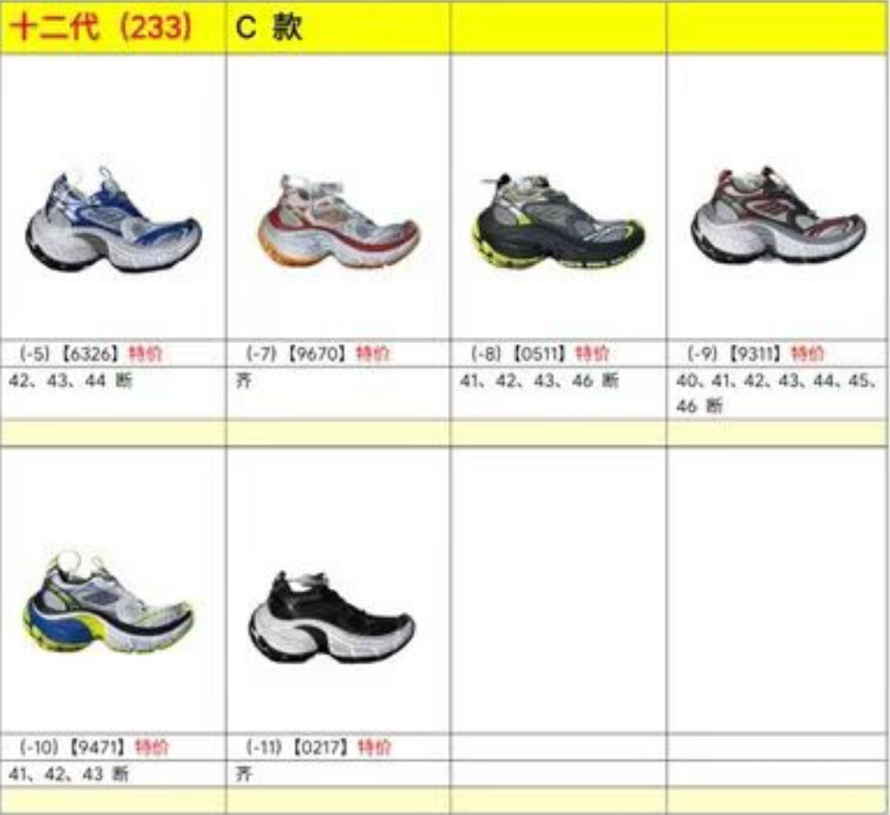 特价福利  OK版Balenciaga 巴黎11代12代系列 尺码：35-46 ，o