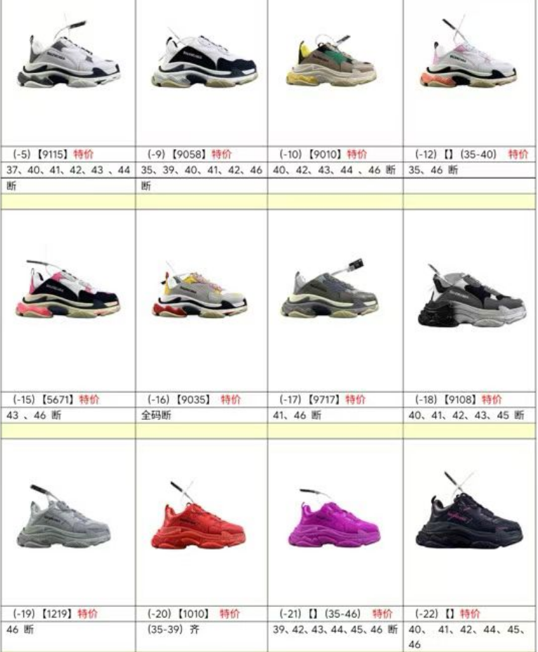 特价福利  OK版Balenciaga 巴黎1代系列 尺码：35-46 ，o