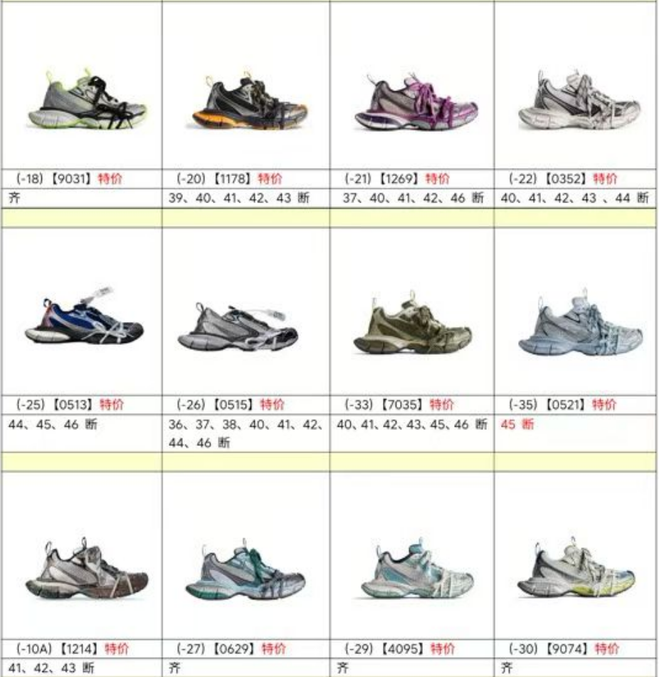 特价福利  OK版Balenciaga 巴黎3XL系列 尺码：35-46 ，o