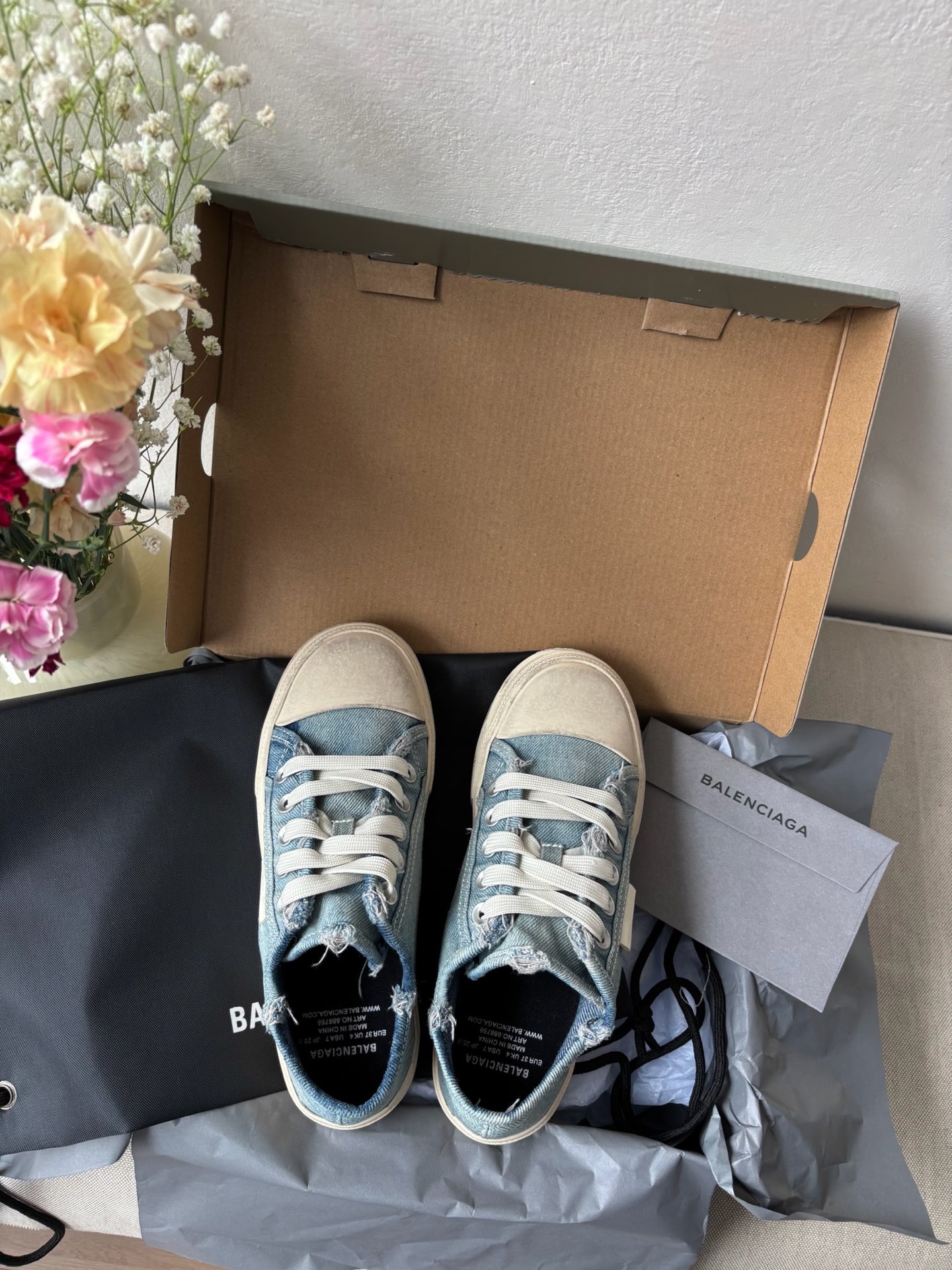 Джинсовые кеды Balenciaga