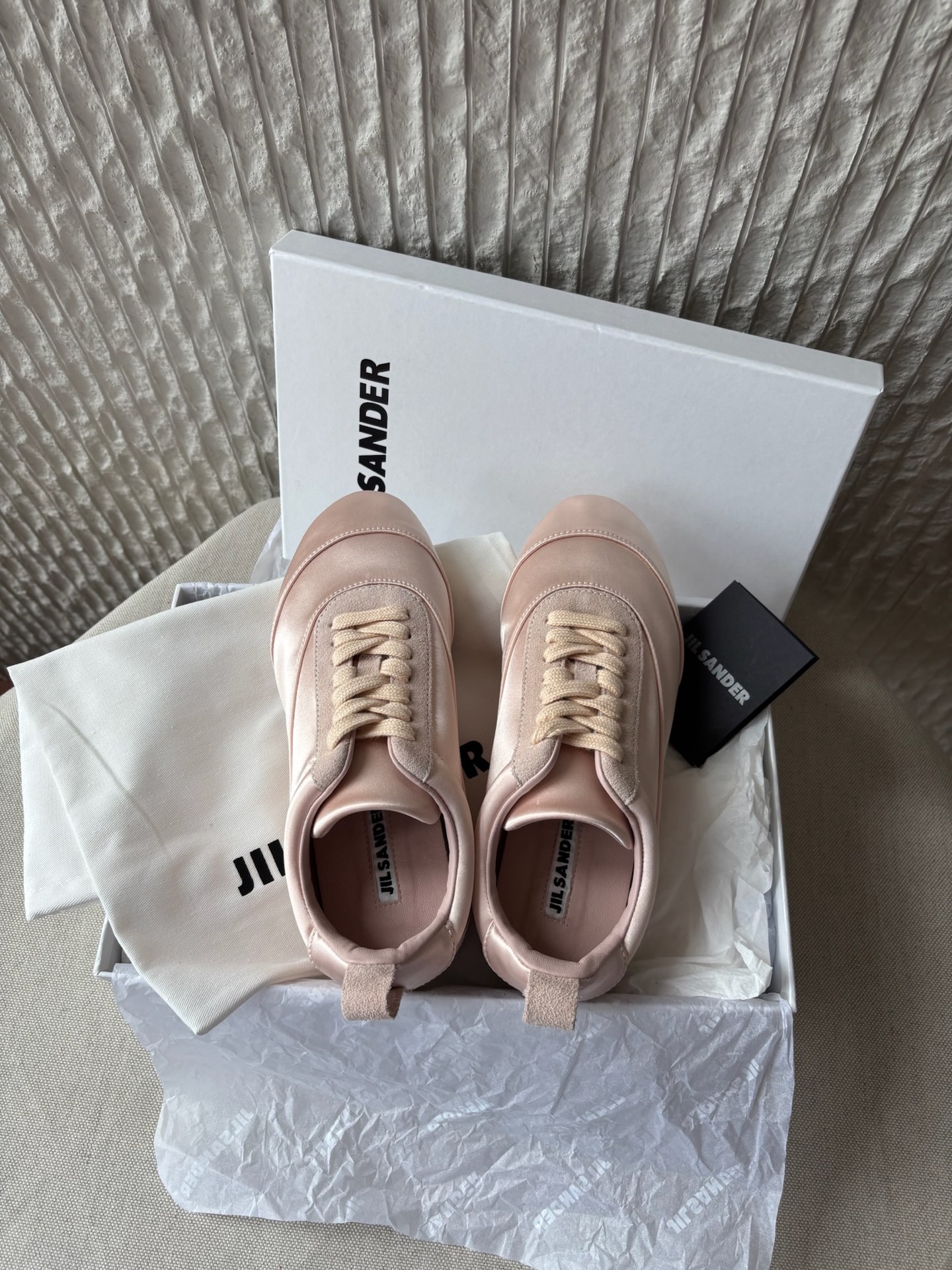 Женские спортивные туфли Jil Sander из атласа